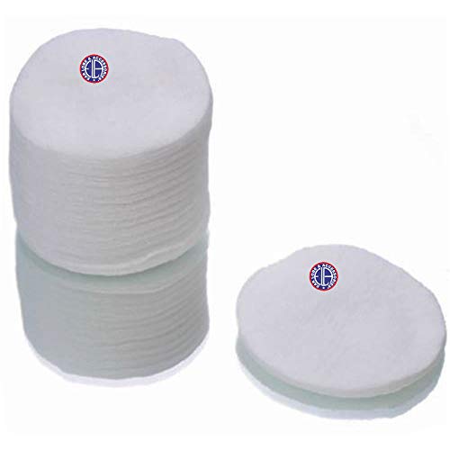 Premium Cotton Pads for Makeup Removal, Baby Care & Medical Use | Soft Round Cotton Wipes 6x6cm, White (40-Pack) - Gentle on Skin for Daily Beauty Routine, Newborn Care & First Aid