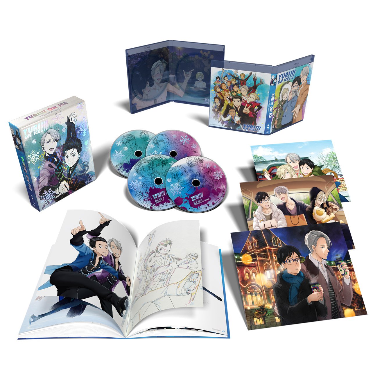 Yuri!!! on Ice: The Complete Series Blu-ray - Award-Winning Anime Figure Skating Drama for Collectors & Anime Fans