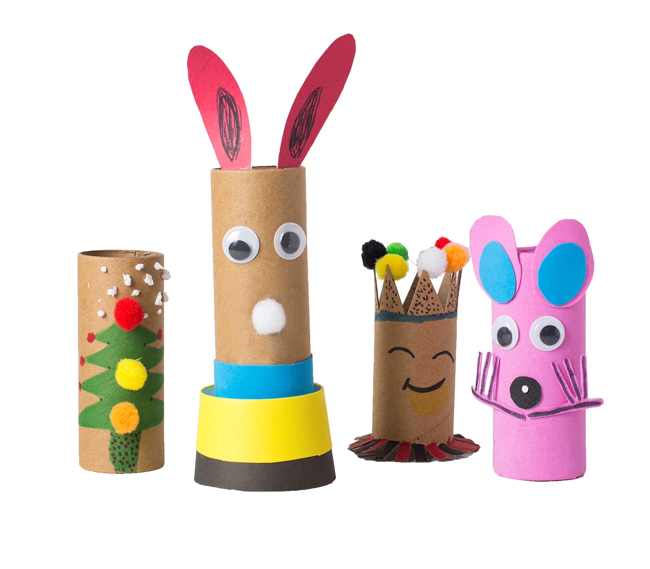 30 Pack Thick Brown Cardboard Tubes for DIY Crafts - 1.57 x 3.9 Inch Round Paper Tubes - Perfect for Holiday Decorations, Gift Wrapping & School Projects