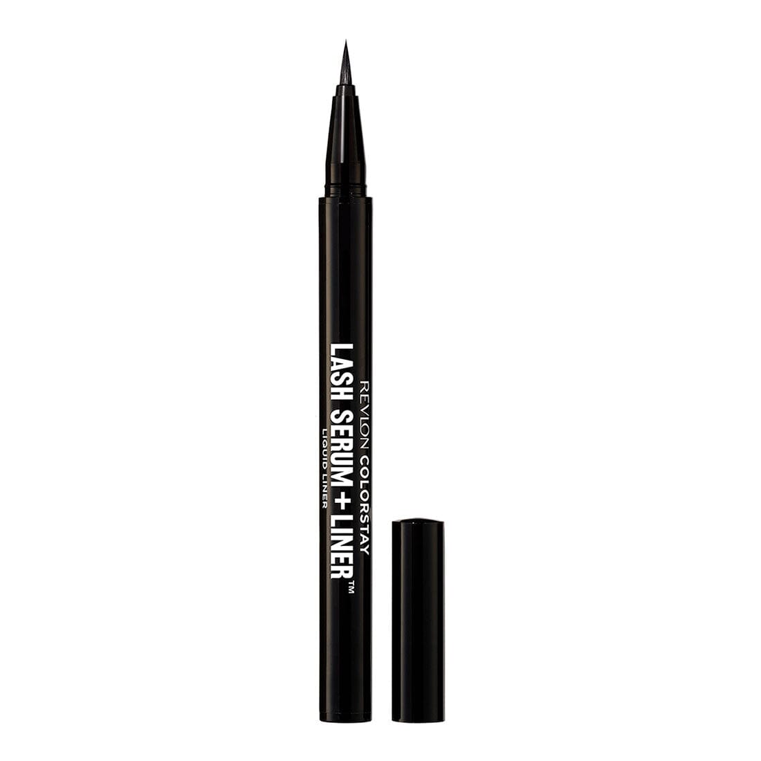 Revlon ColorStay Lash Serum + Liquid Eyeliner - Blackest Black (0.48ml) | Long-Lasting Smudge-Proof Eye Liner for Day & Night Makeup Looks