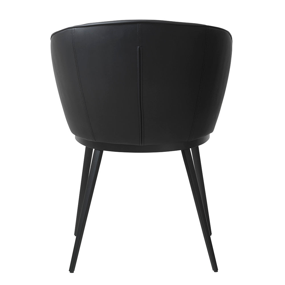 GAIN Modern Dining Chair in Black - Stylish & Comfortable for Home, Kitchen, and Restaurant Use