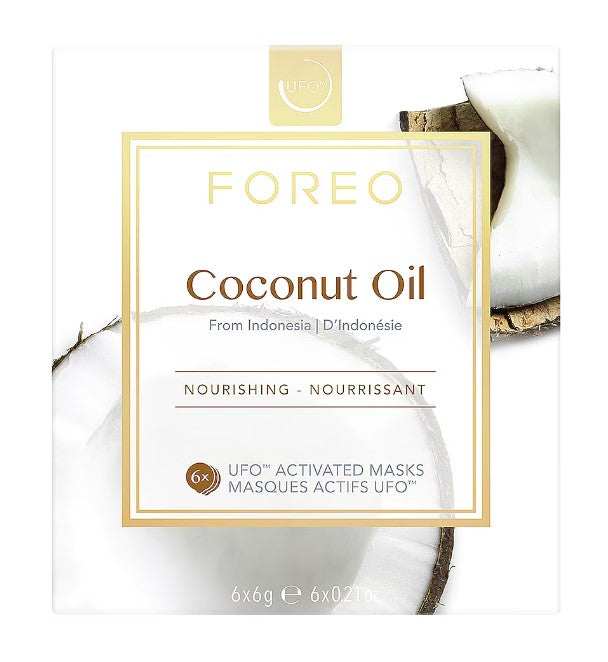 FOREO UFO Smart Facial Mask Device with Coconut Oil - At-Home Spa Treatment for Glowing Skin | Perfect for Relaxation & Skincare Routine