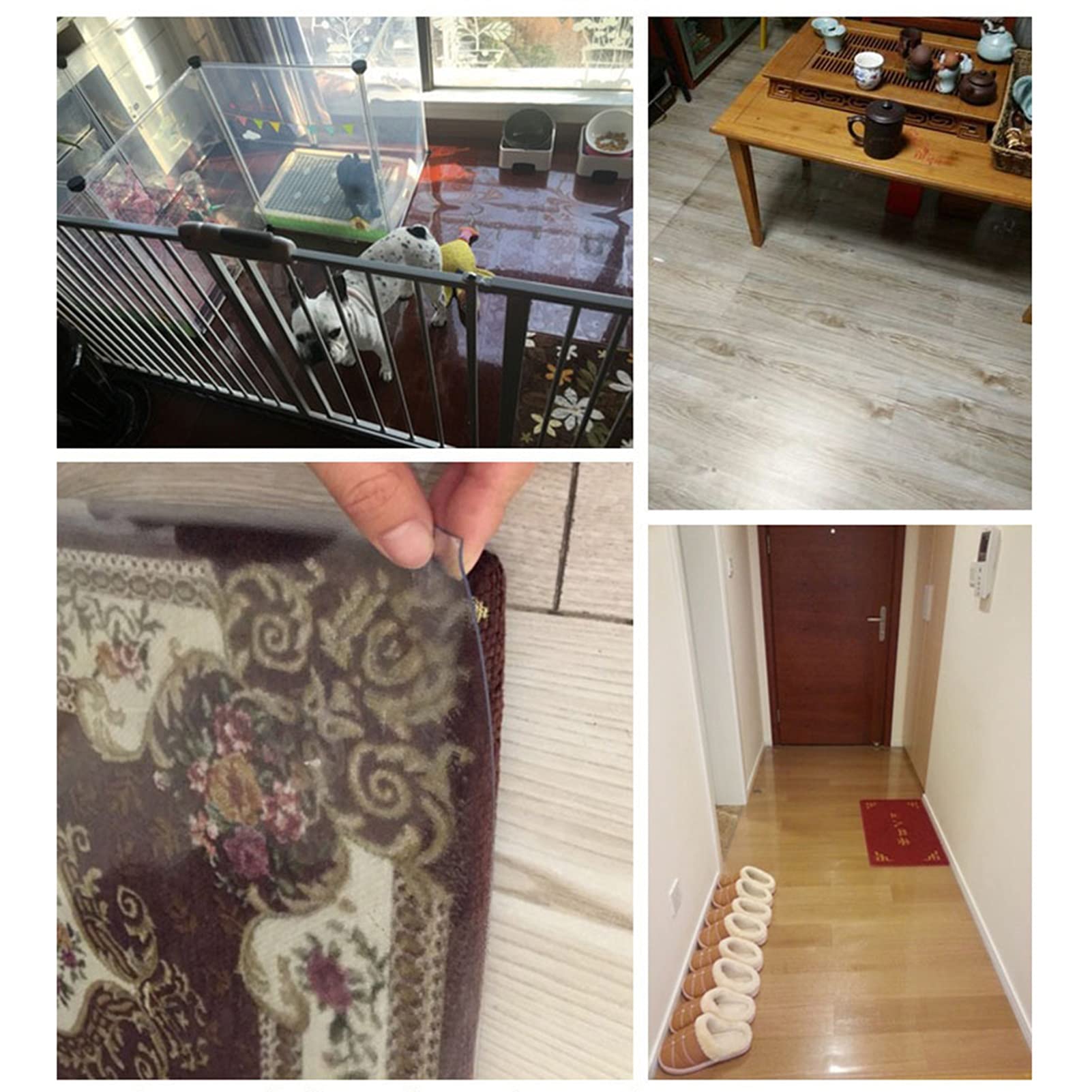 Anti-Static Chair Mat for Hardwood Floors & Carpets - 1.5mm/2mm Thick Clear Glass Desk Chair Mat - 37 Size Options (90x160CM) - Perfect for Home Office, Gaming Setup & Workspace Protection