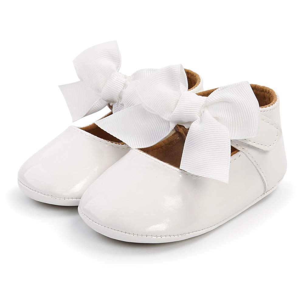 Baby Girl Soft Sole Mary Jane Shoes - Infant Toddler Walking Flat Shoes for Prewalkers & Weddings | Comfortable Crib Shoes for First Steps & Special Occasions