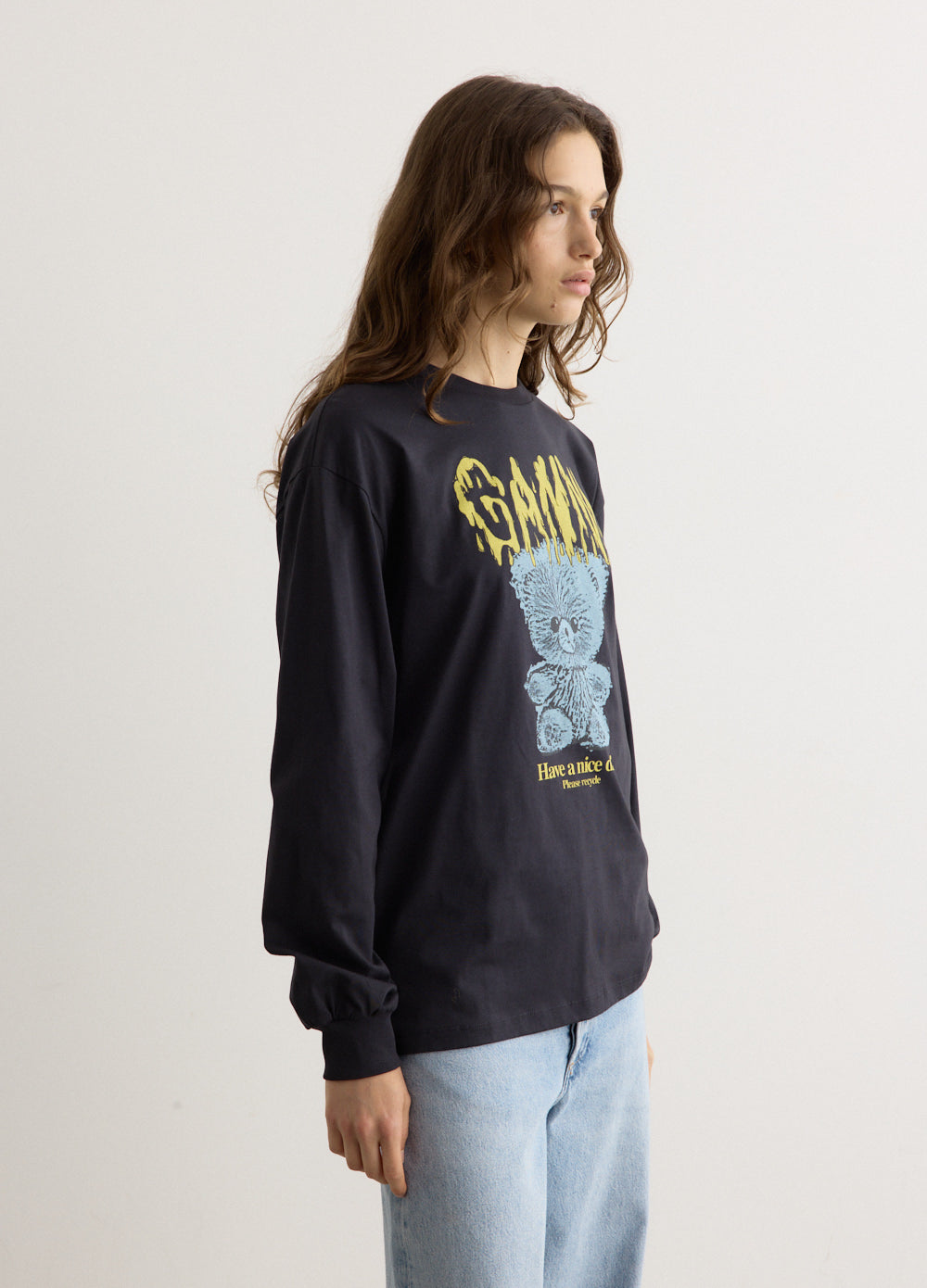 Soft Basic Teddy Long Sleeve T-Shirt for Women & Men - Cozy Casual Wear for Everyday, Lounge & Outfits