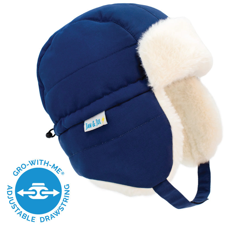 JAN & JUL Toasty Dry Gro With Me Trapper Hat - Winter Warm Fleece Lined Beanie for Women & Men - Perfect for Skiing, Snowboarding & Outdoor Activities