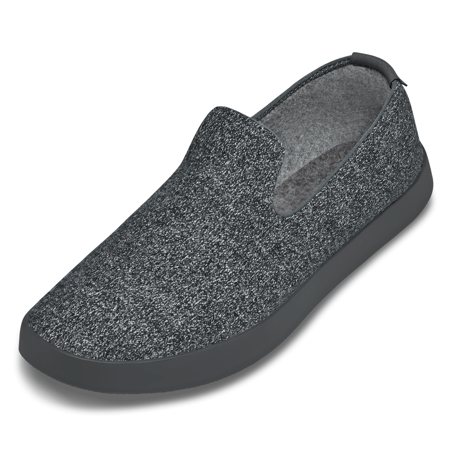 Premium Men's Wool Slippers - Natural Grey with Dark Grey Sole | Cozy Indoor & Outdoor House Shoes for Relaxation