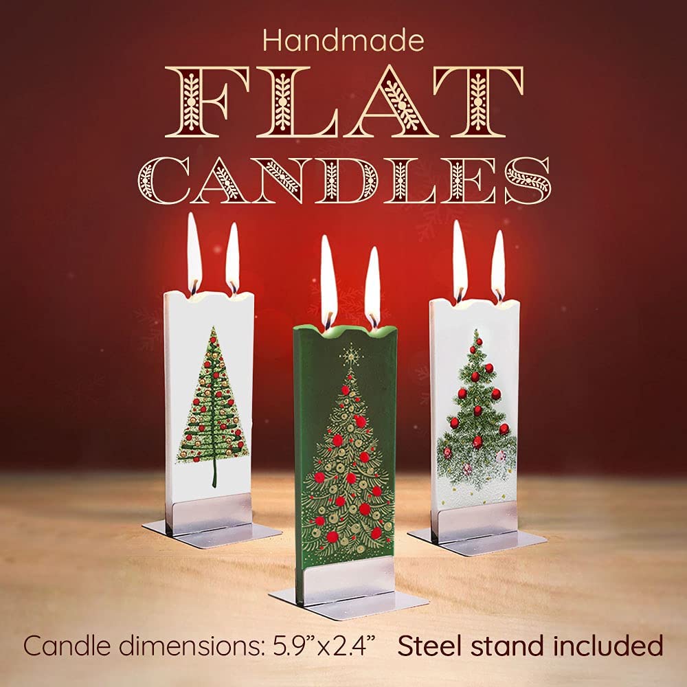 Hand Painted Red House Christmas Candle - 6 Inch Decorative Holiday Candle Gift Set for Women & Men - Perfect for Christmas Decor, Mantel Displays & Cozy Home Ambiance