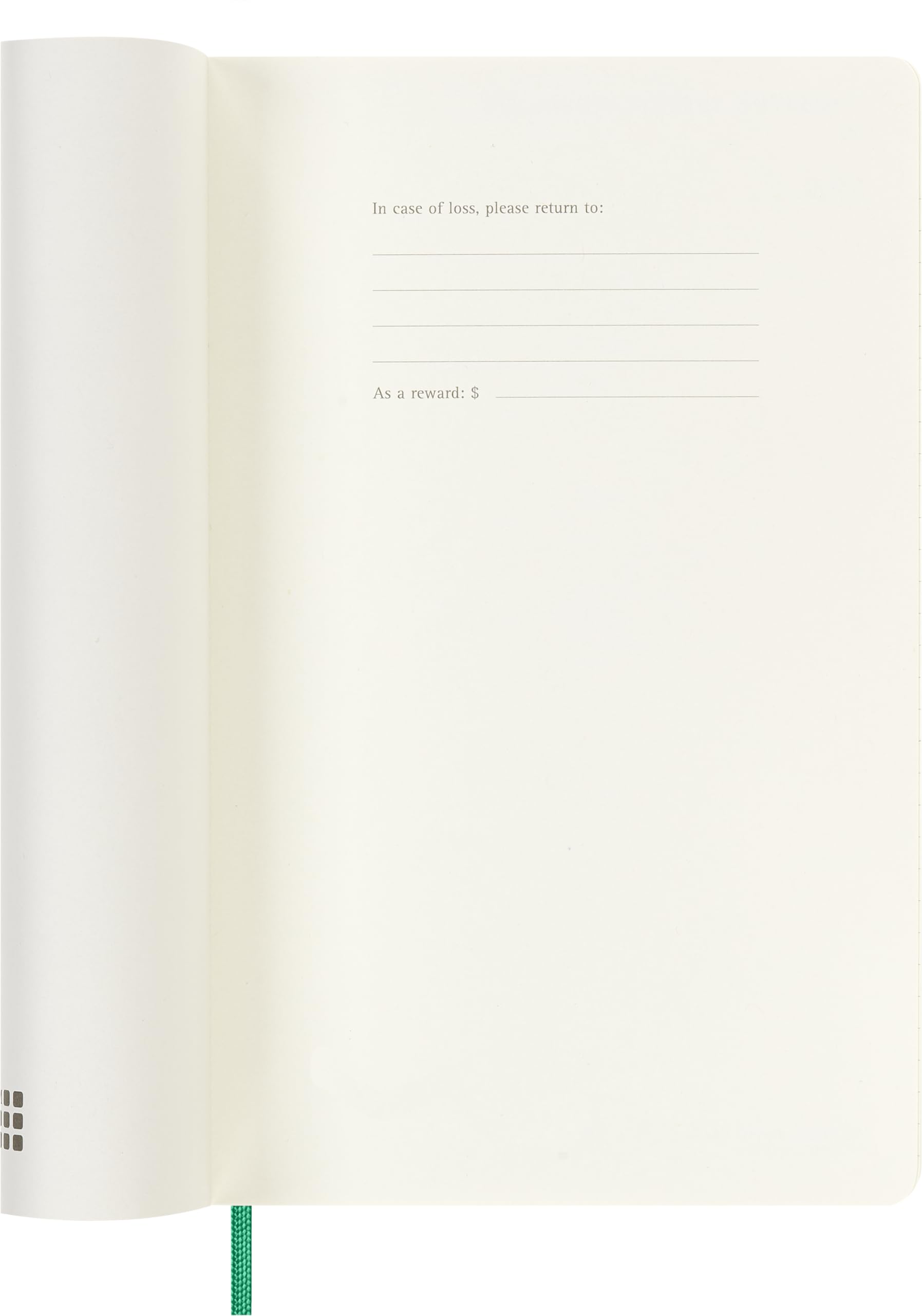 Moleskine 2025 Weekly Planner - Vegan Soft Cover, 12-Month Agenda with Notes Space, Large 13x21 cm, Gift Box Included (Green) - Perfect for Work, School & Personal Organization