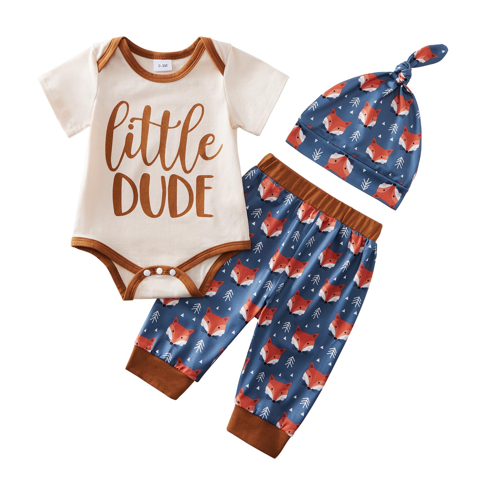 SYNPOS Baby Boy Clothes Set - Cute Animal Print Short Sleeve Outfit for Newborn & Infant 0-3M 3-6M 6-12M 12-18M - Perfect for Daily Wear, Photo Shoots & Special Occasions