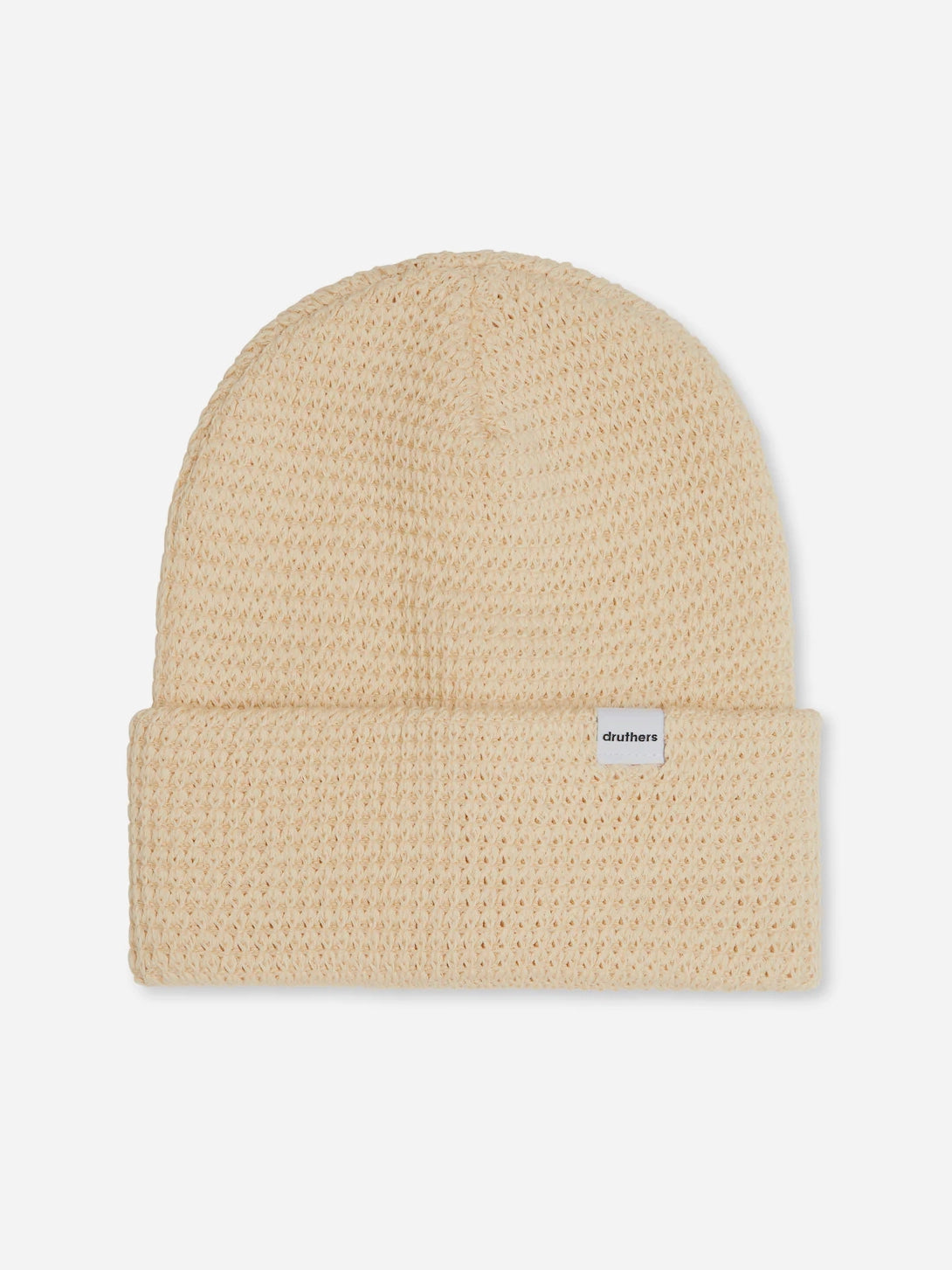 Organic Cotton Waffle Knit Beanie for Men & Women - Soft Winter Hat for Cold Weather - Cozy Unisex Knitted Cap for Outdoor Activities, Skiing & Hiking