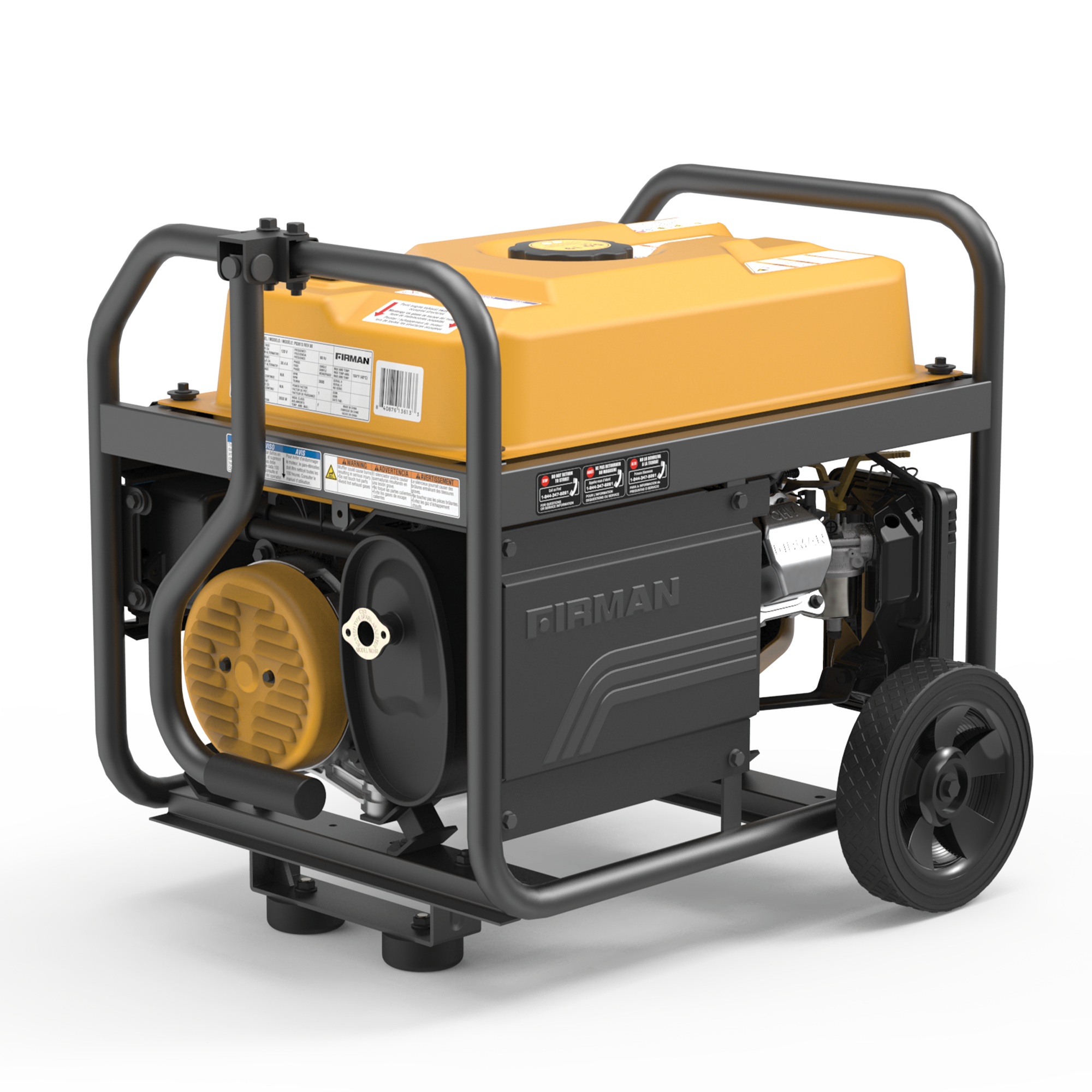 4550W Portable Gas Generator with Recoil Start & CO Alert - 120V Power for Camping, Emergencies & Outdoor Events