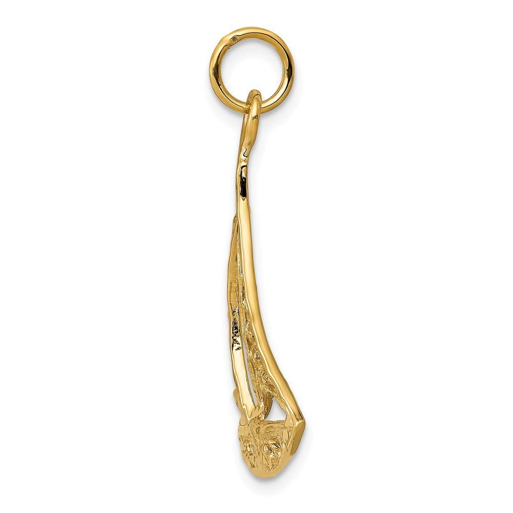 14K Yellow Gold Sailboat Charm Pendant - Roy Rose Jewelry for Women | Perfect for Nautical-Themed Jewelry Collection, Beach Vacation Accessories & Gift Ideas