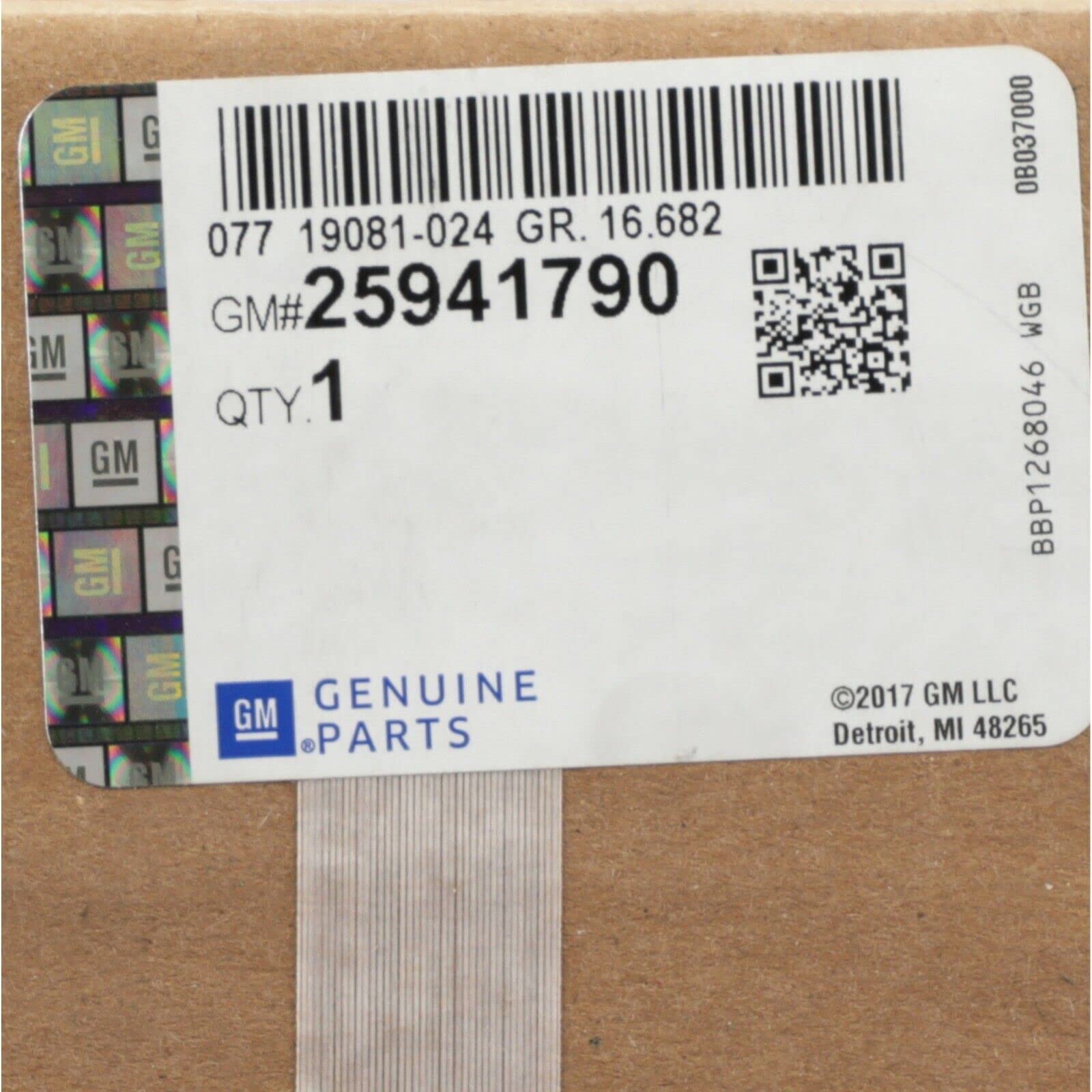 Genuine GM Engine Cover Part# 25941790 - Replacement for Chevy, GMC, Cadillac - Perfect for DIY Auto Repair & Maintenance