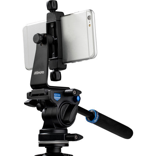 Benro SLIM Aluminum Video Tripod Kit - Lightweight & Portable Tripod for DSLR, Camcorder, Mirrorless Cameras - Perfect for Travel, Vlogging, and Outdoor Photography