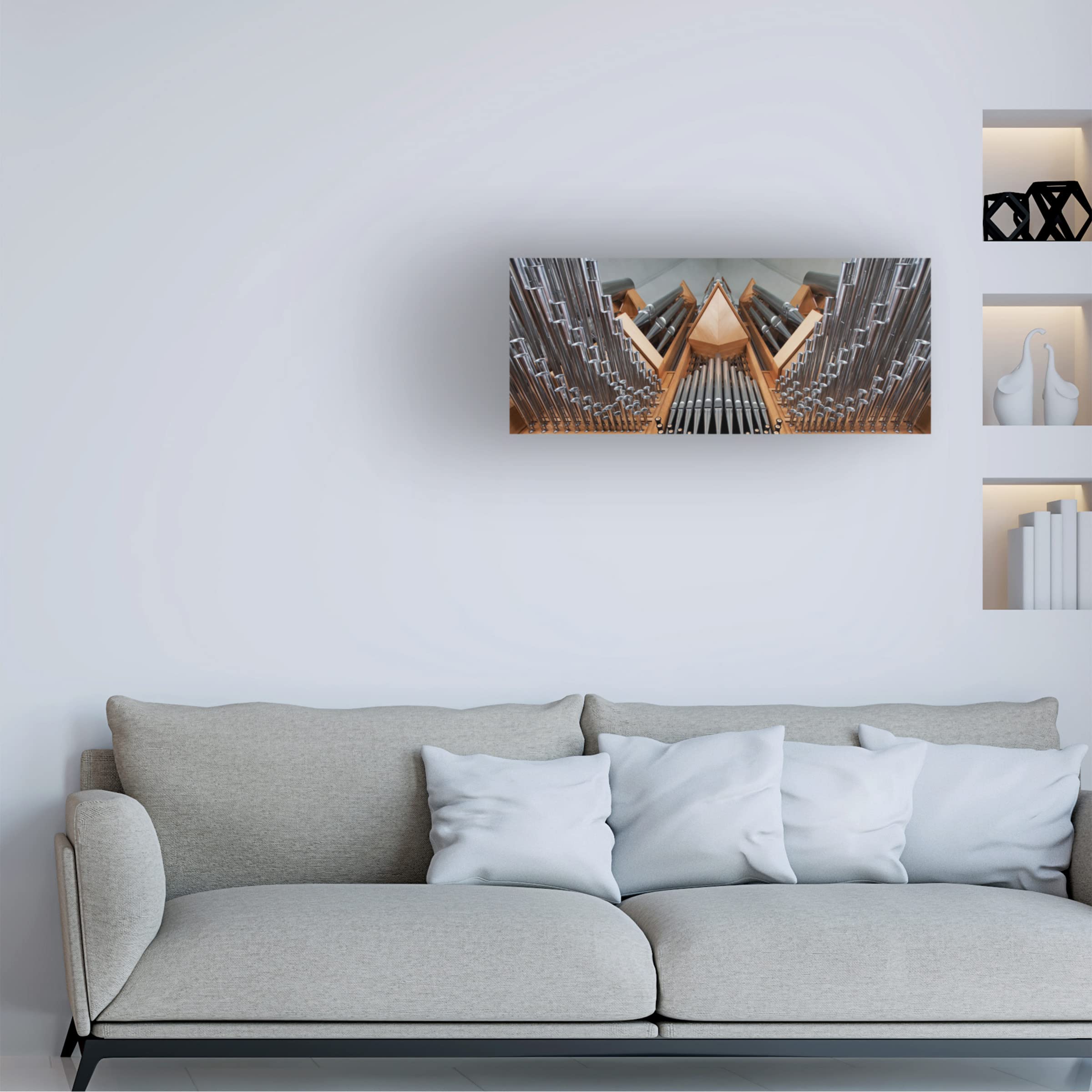 Trademark Fine Art 'Organ' Canvas Wall Art by Bragi Ingibergsson - Modern Abstract Painting for Living Room, Bedroom & Office Decor