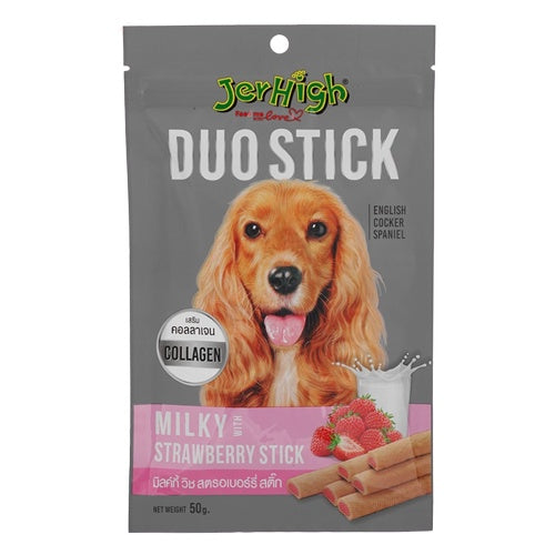 Jerhigh Premium Dog Treats & Dental Sticks Mix (50g/60g) - Healthy Training Snacks for Skin, Coat & Energy Boost - Perfect for Puppy Training, Dental Care & On-the-Go Rewards