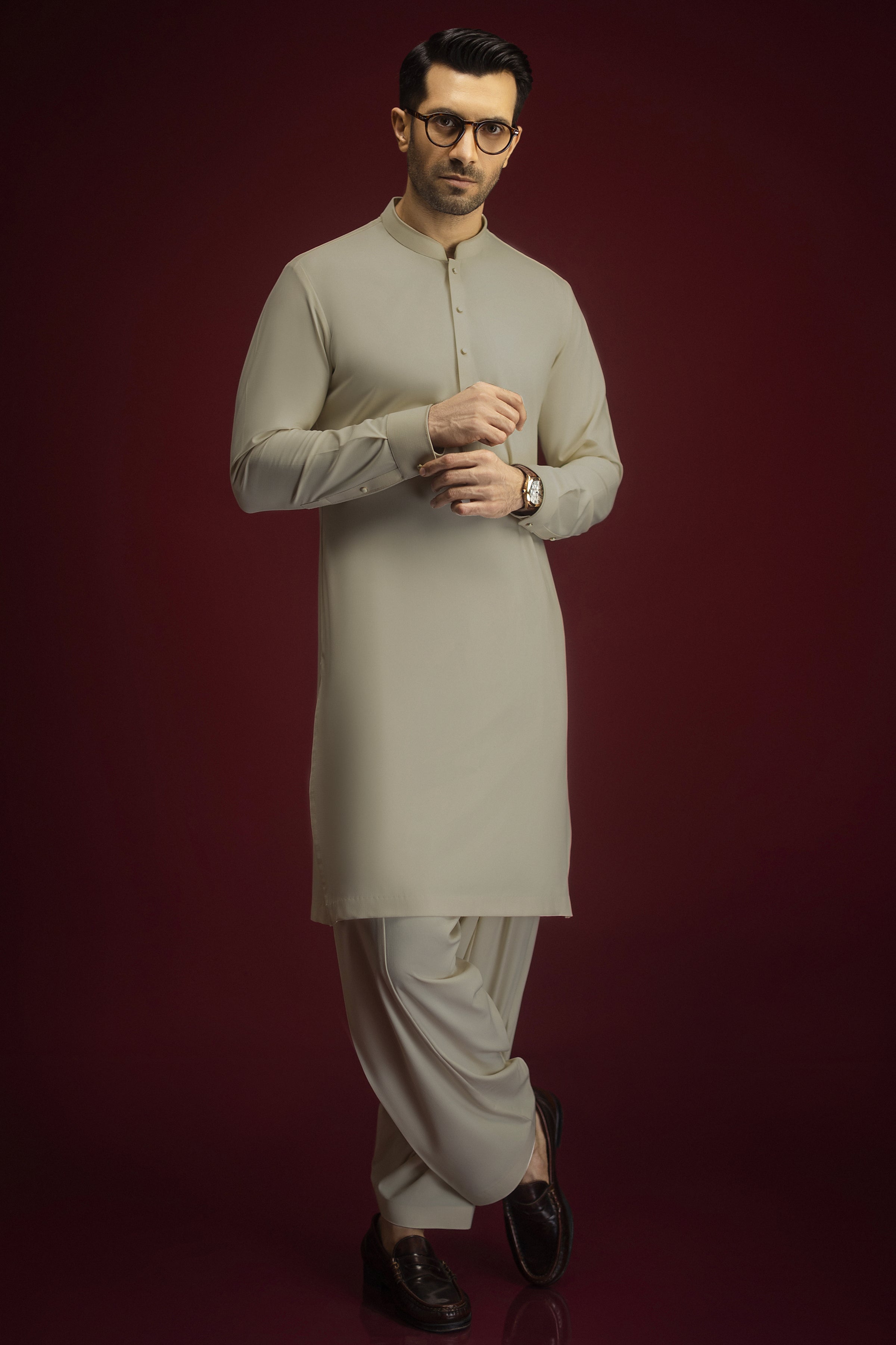 Elegant Blended Brown Shalwar Kameez for Men & Women - Premium Cotton Blend Traditional Pakistani Outfit - Perfect for Weddings, Festivals & Cultural Events