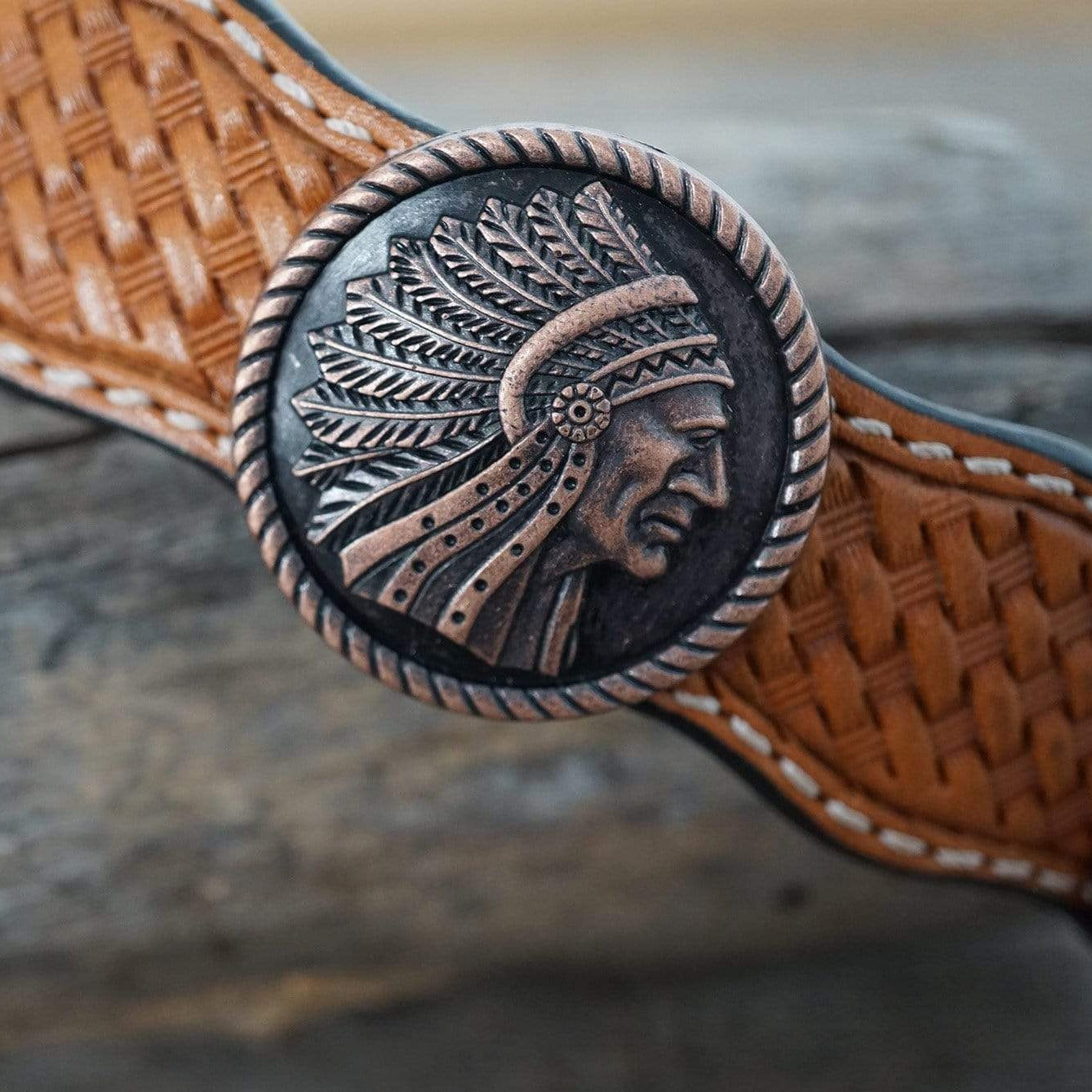 Premium Light Oil Leather Dog Collar - Adjustable 18