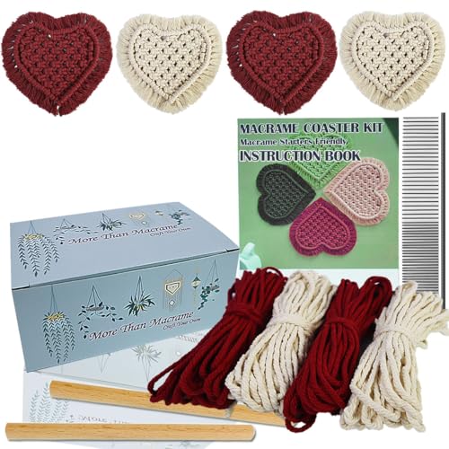 Macrame Coaster Set