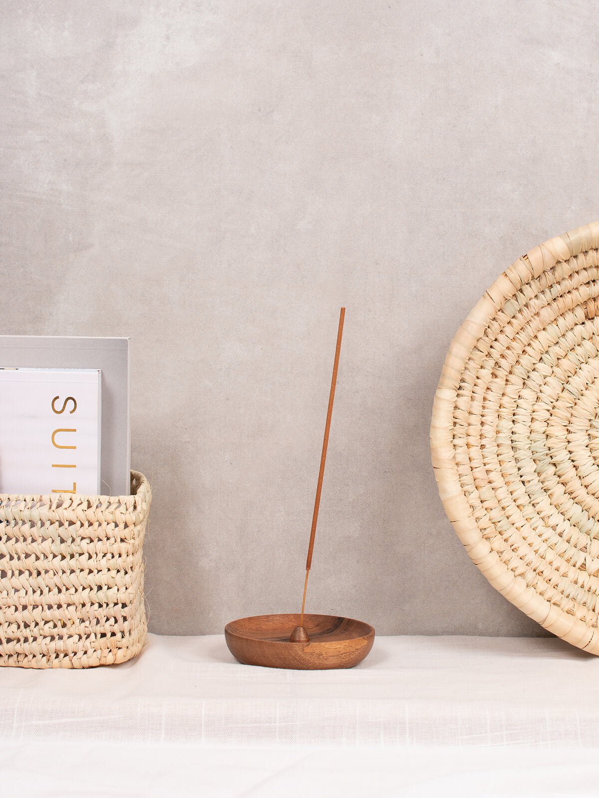 Handmade Walnut Wood Incense Holder - Natural Aromatherapy Burner for Meditation, Yoga & Home Decor | Eco-Friendly & Durable Design