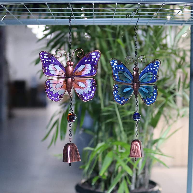 4pcs WeBert Wind Hanging Decorations - Outdoor Wind Chime Bells for Garden, Yard & Home Decor | Perfect for Patio, Balcony and Backyard Wind Ornaments