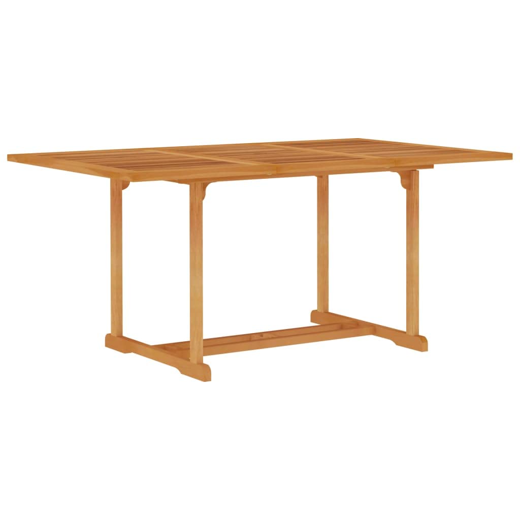 Outdoor Teak Wood Patio Dining Table 59.1