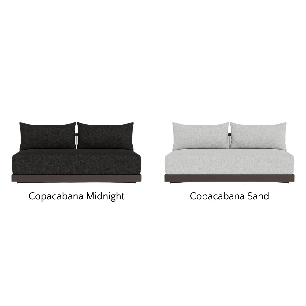 Antigua Outdoor 2-Seat Armless Patio Sofa - Perfect for Poolside, Garden, and Backyard Relaxation