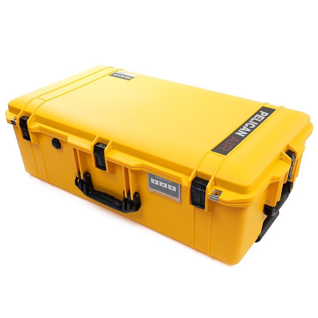 Pelican 1615 Air Carry On Waterproof Hard Case with Foam Insert - Yellow - Perfect for Travel, Photography Equipment & Electronics Protection