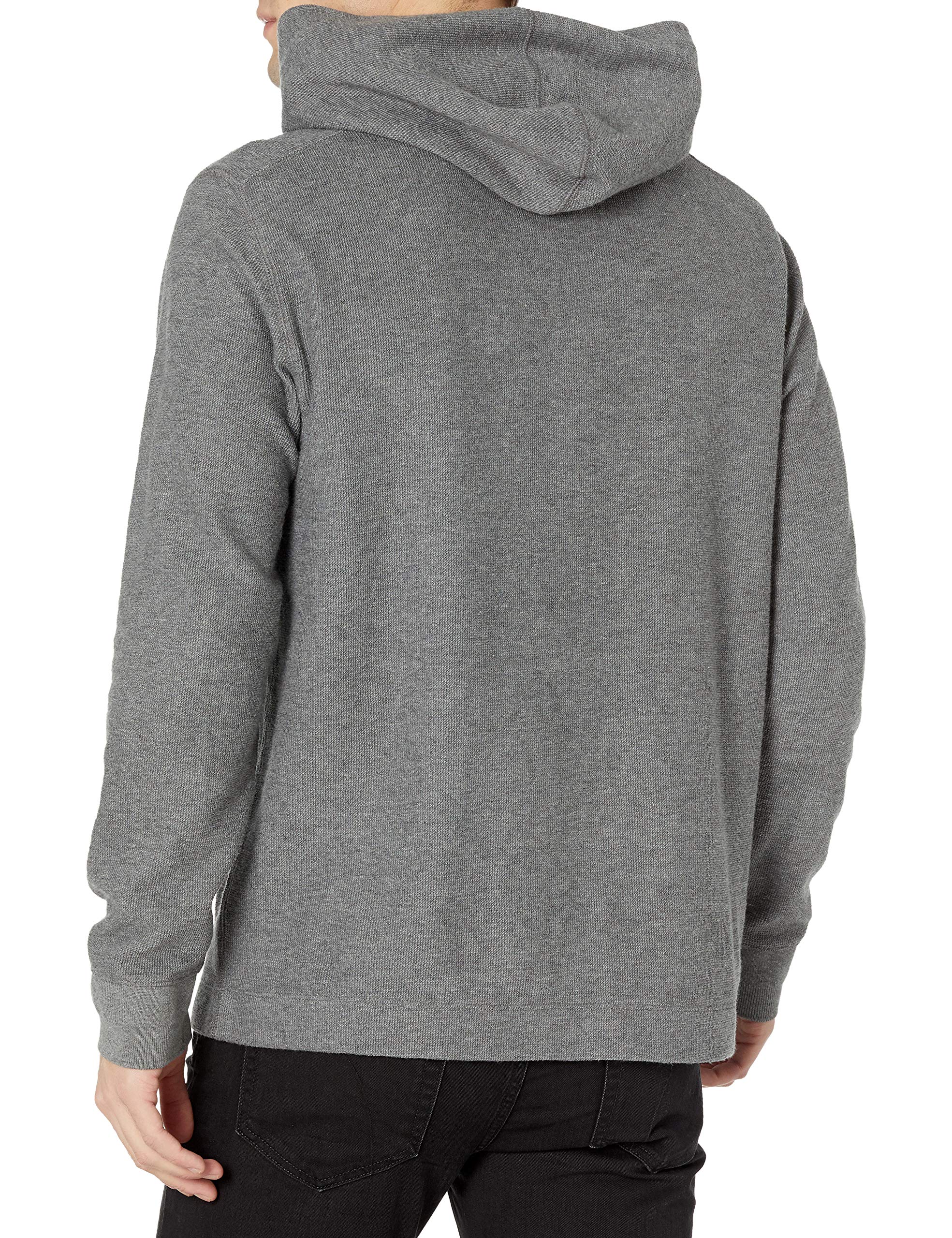 Vince Men's Textured Quarter Zip Hoodie Sweatshirt | Soft Fleece Pullover for Casual Wear & Outdoor Activities | Perfect for Fall, Winter & Layering