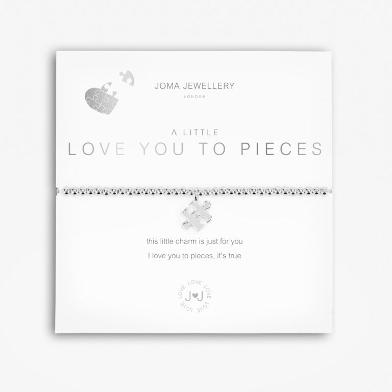Joma Jewellery Love You To Pieces Bracelet - Elegant Heart Charm Friendship Bracelet for Women, Perfect Gift for Valentine's Day, Anniversary & Everyday Wear