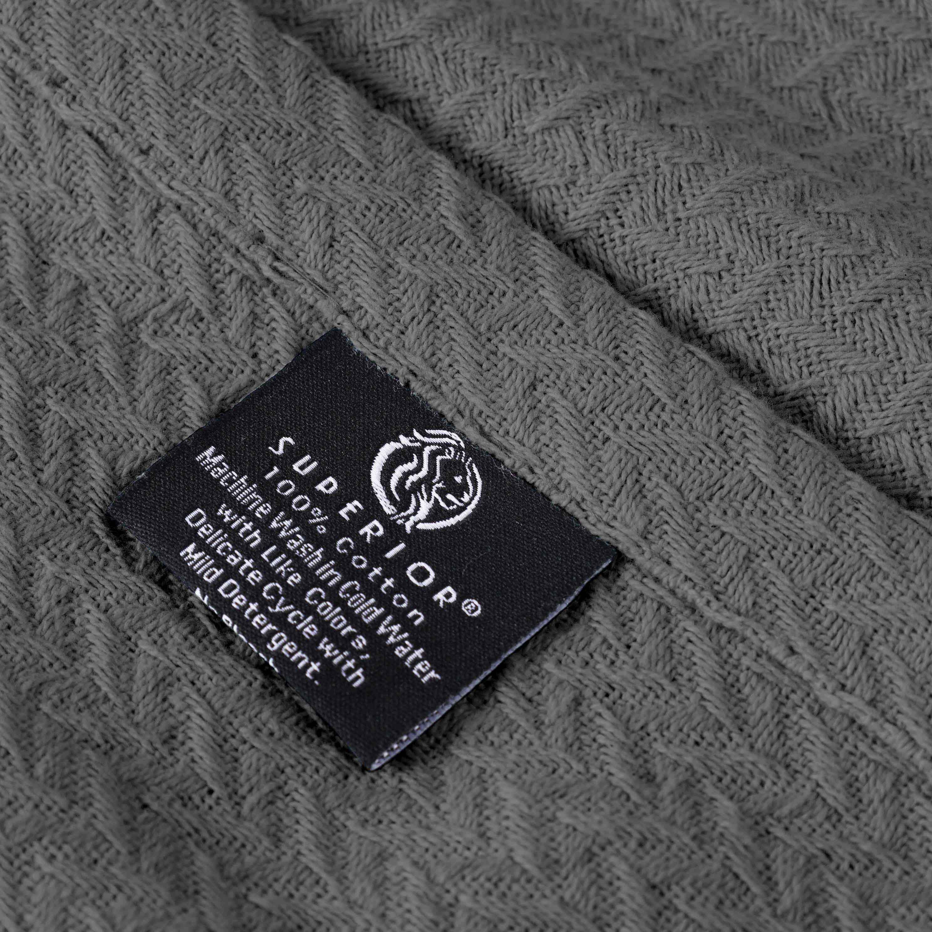Premium Nobel Cotton Textured Chevron Lightweight Woven Blanket - Soft & Breathable Throw for Sofa, Bed, or Outdoor Picnics - Cozy Home Decor & Travel Companion