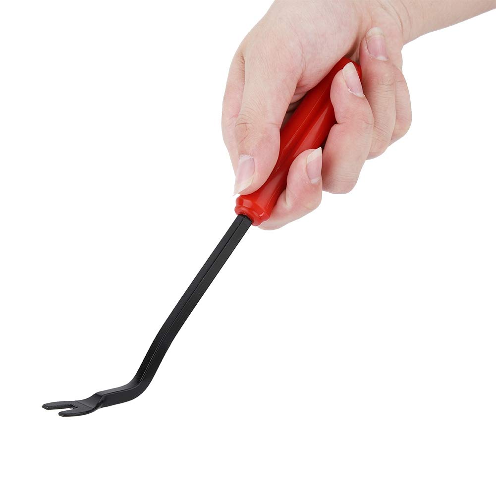 Red Car Door Buckle Screwdriver Tool - 22.5 Inch Fastener Removal Pliers for Car Repair, Door Trim, and Buckle Maintenance