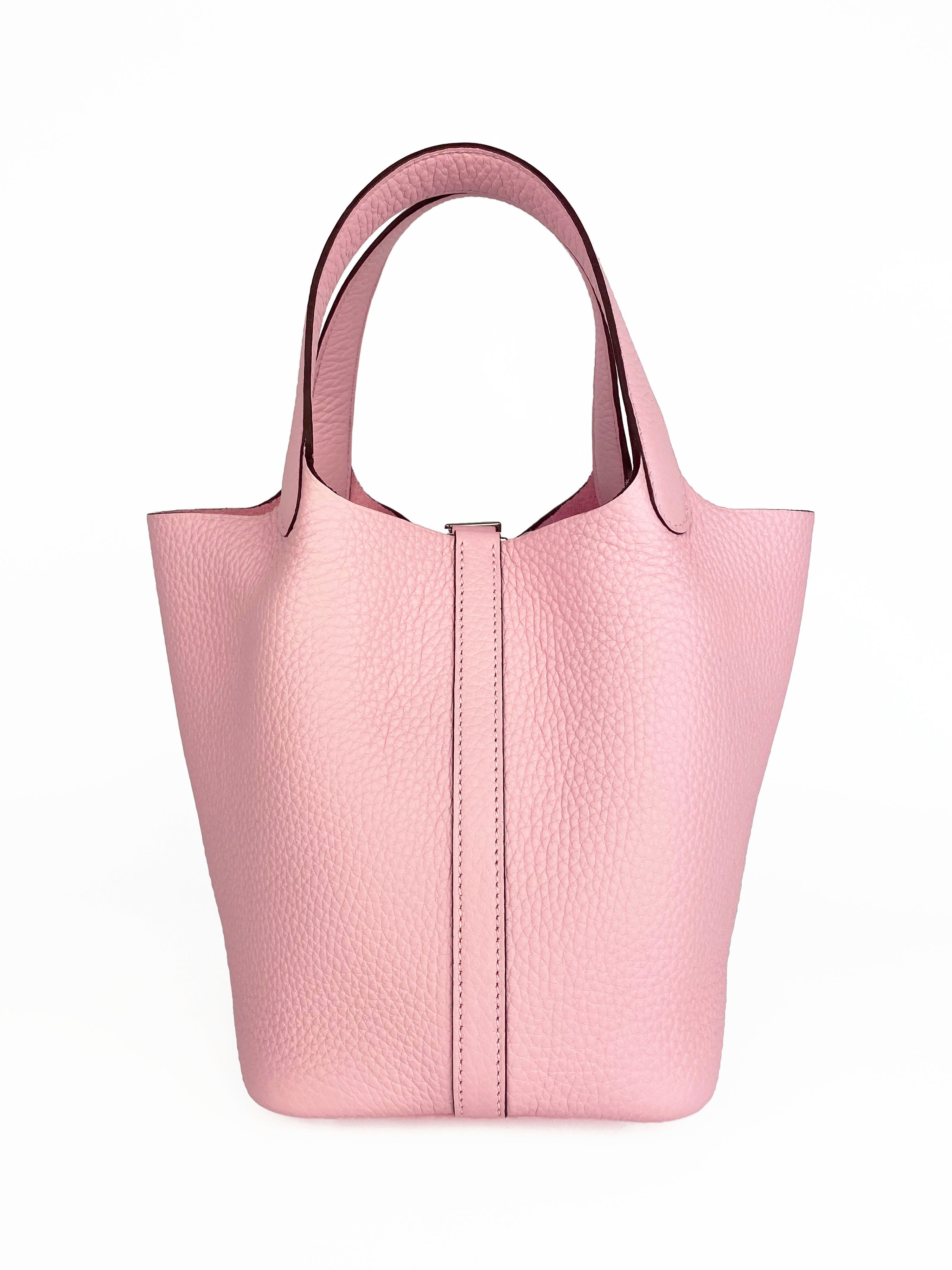 Authentic Hermes Rose Sakura Picotin Lock 18 Bag - Luxury Handbag for Women | Perfect for Everyday Use, Date Night & Special Occasions