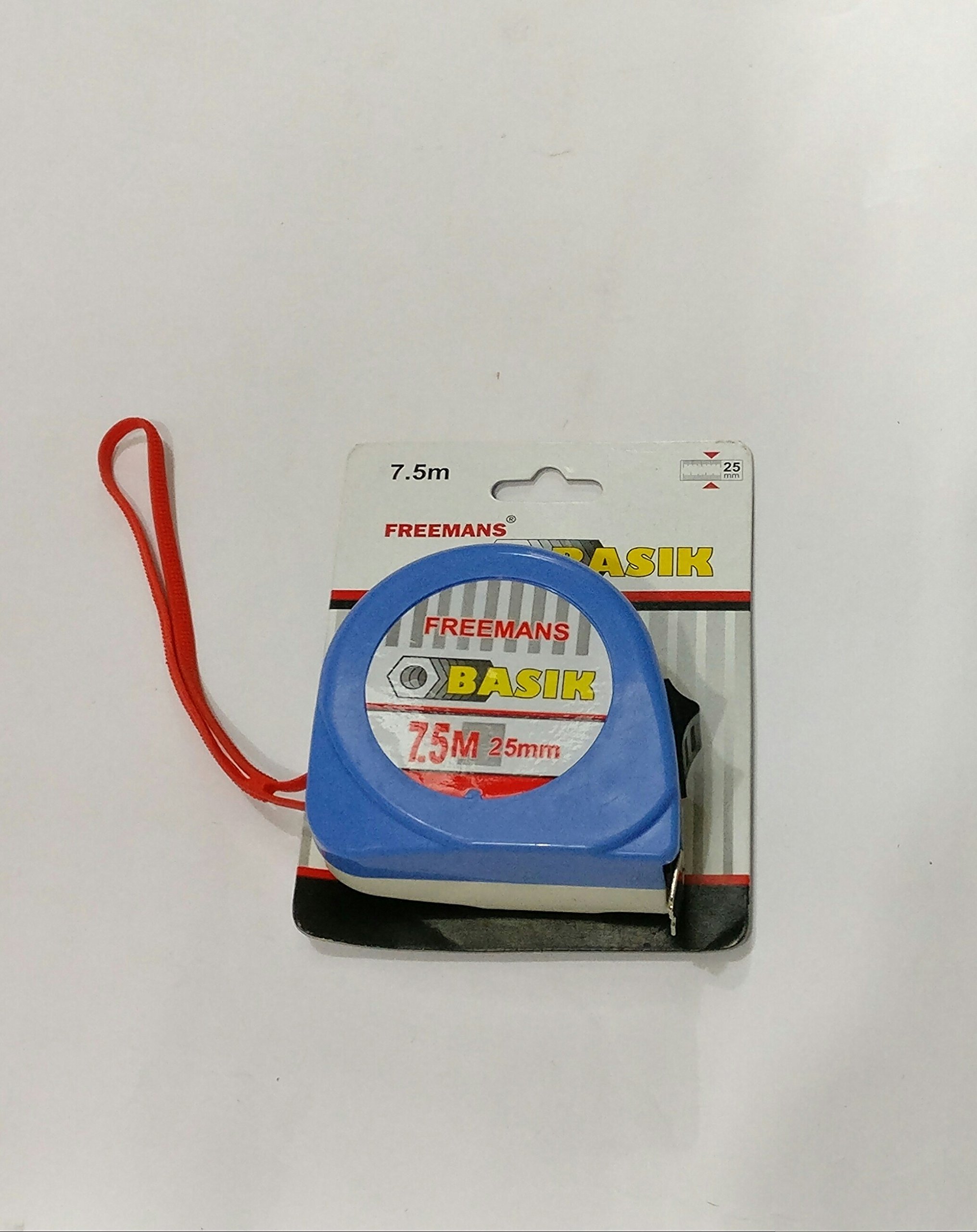 KROST BASIK7.5MTR Freemans 7.5 Meter Measuring Tape - Retractable, Durable & Accurate - Perfect for Construction, DIY Projects & Home Improvement