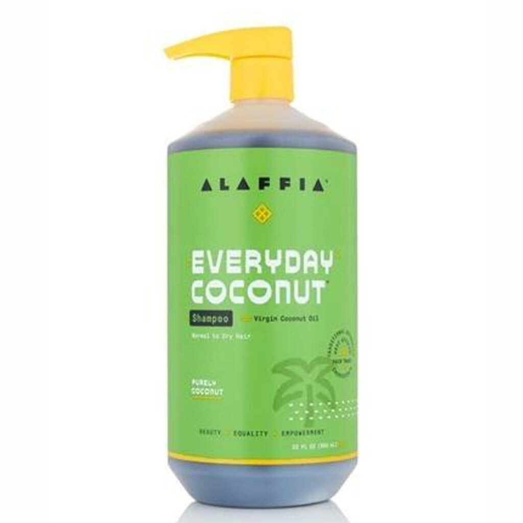 Alaffia Everyday Coconut Shampoo for All Hair Types - Natural Hydrating & Nourishing Coconut Oil Shampoo - Sulfate-Free & Vegan Hair Care - Perfect for Dry, Damaged Hair & Daily Use
