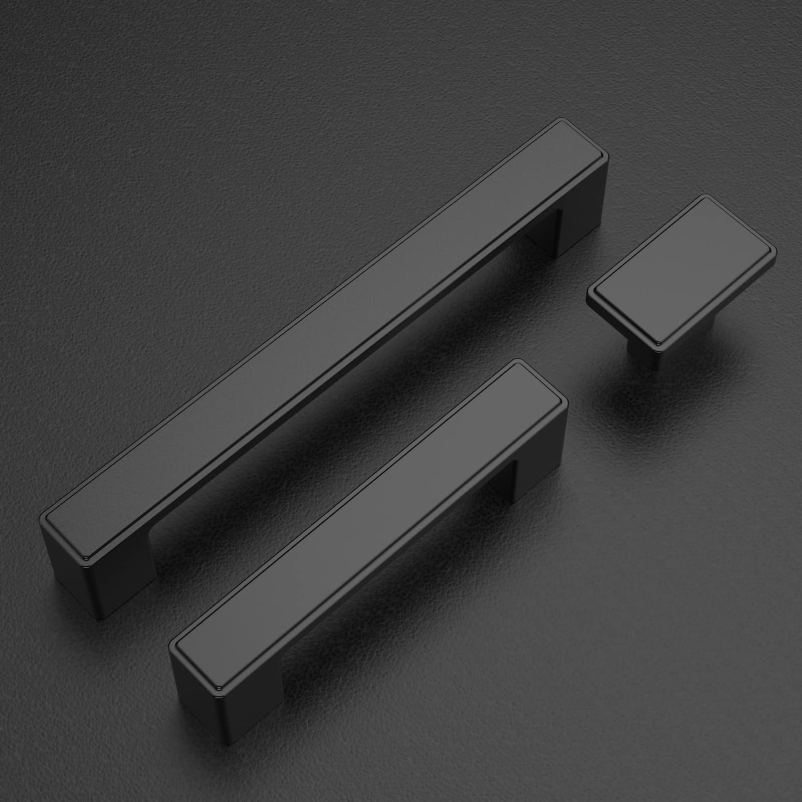AOOTOCH 10 Pack 5 Inch Matte Black Kitchen Cabinet Handles - Durable Cabinet Pulls & Drawer Hardware for Modern Kitchens, Bathrooms & Furniture (Perfect for Cabinets, Cupboards & Dressers)