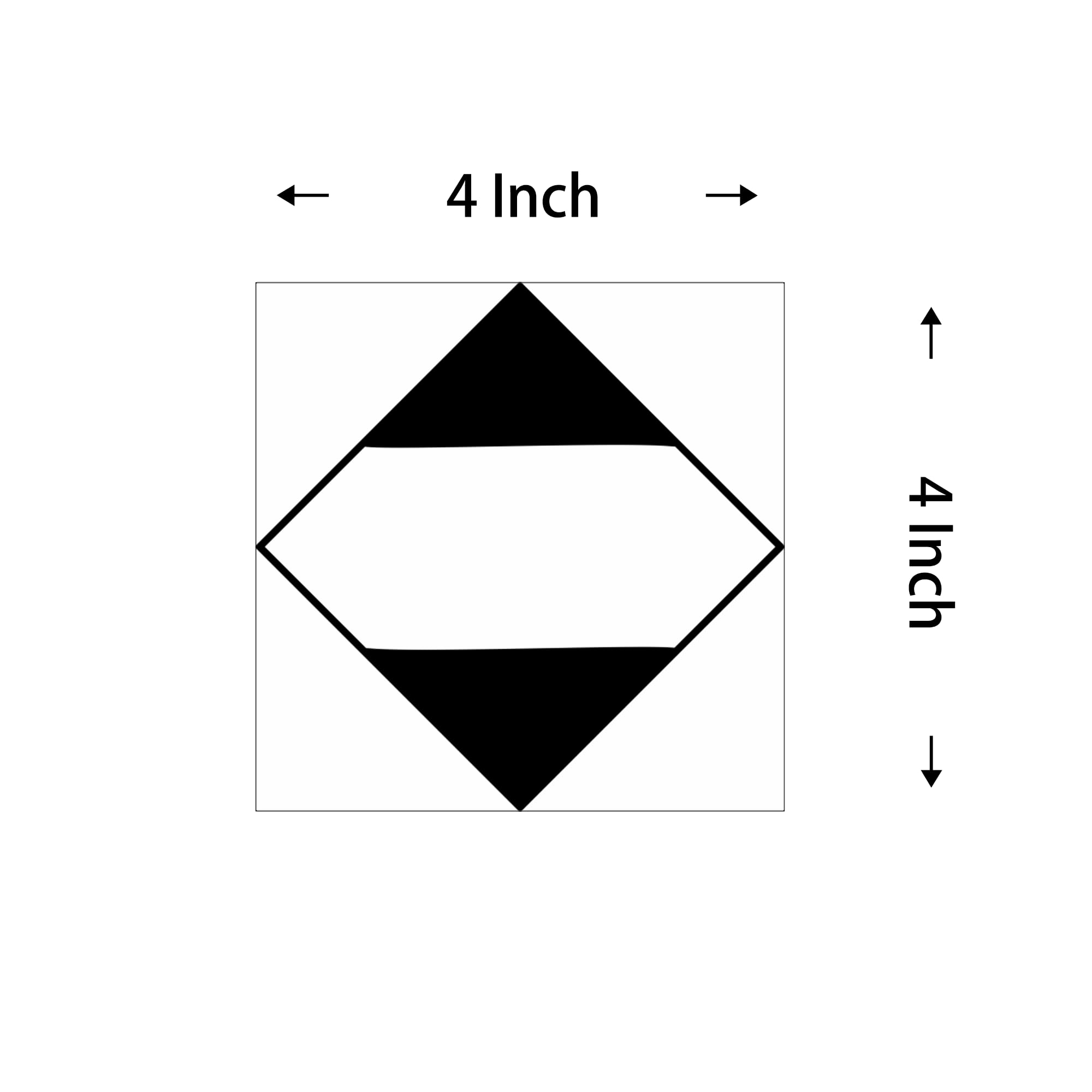 Dangerous Goods ORM-D Shipping Labels 4x4 Inch - 100 Diamond Limited Quantity Stickers Per Roll for Hazardous Material Transport & Compliance