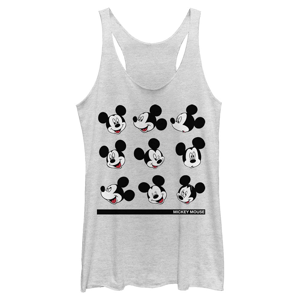 Disney Mickey Mouse Girls Tri-Blend Racerback Tank Top - Soft Layering Tee for Kids & Toddlers - Perfect for School, Playdates & Disney Theme Parties