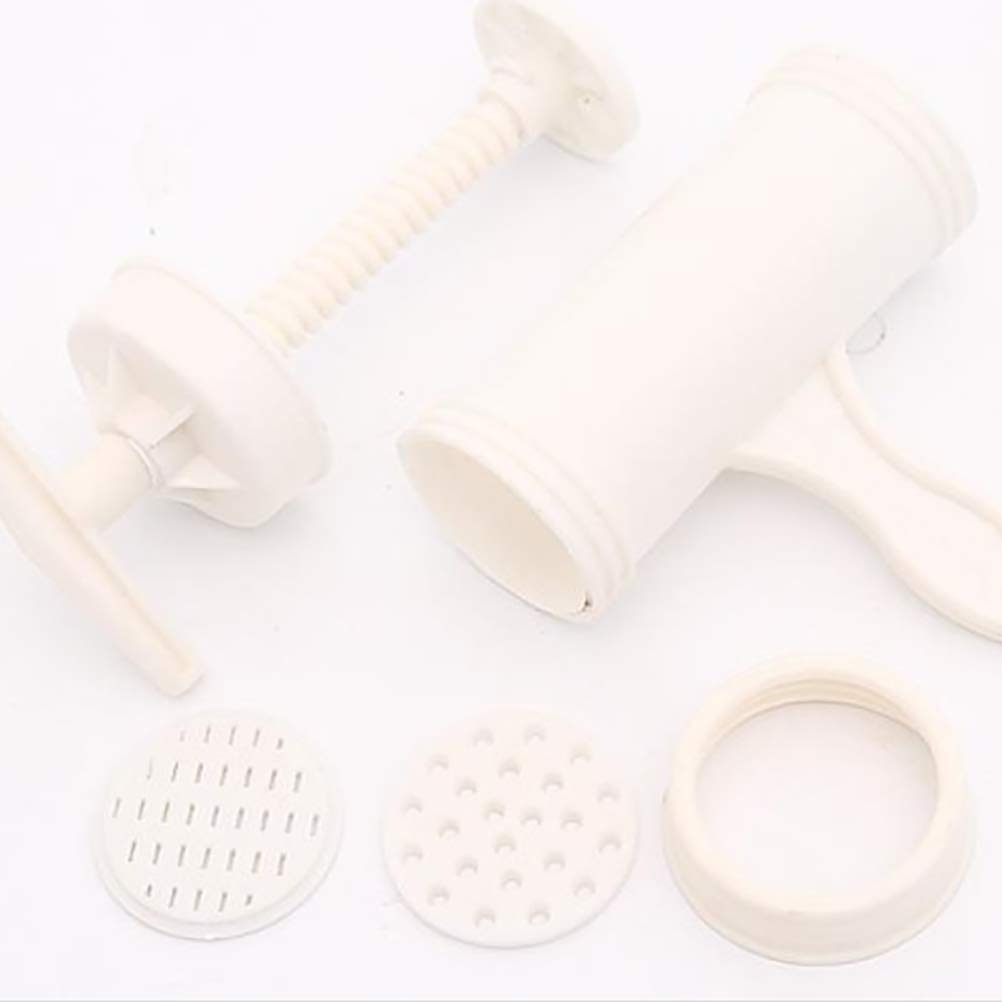 Premium Manual Pasta Maker - Hand Crank Dough Press for Homemade Spaghetti, Fettuccine & Noodles | Durable Kitchen Tool for Italian Cuisine | Perfect for Home Chefs & Pasta Lovers (White)