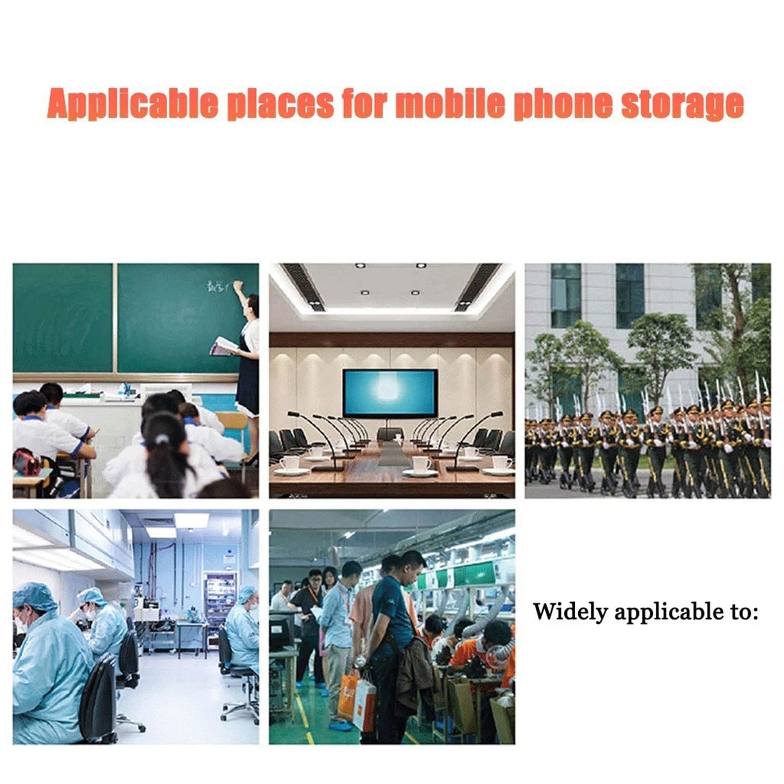 Aluminum Alloy Wall Mounted Cell Phone Lockers with Security Lock - Secure Storage Cabinet for Office, School, Car Rental & Workplace (24 or 36 Slots) - Ideal for Employee Phone Management, Classroom Device Storage & Rental Car Key Organization