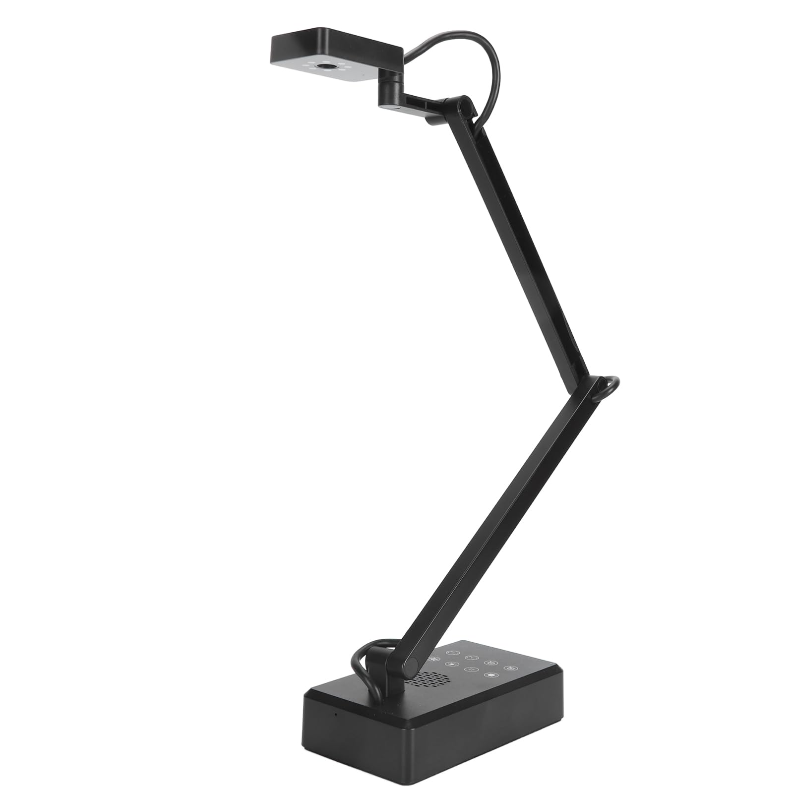 4K Ultra HD USB Document Camera - Foldable 360° Rotating Scanner with Adjustable Base & 3-Level LED Lighting | Portable for Windows, Mac OS X & Chrome | Perfect for Online Teaching, Remote Work & Document Digitizing