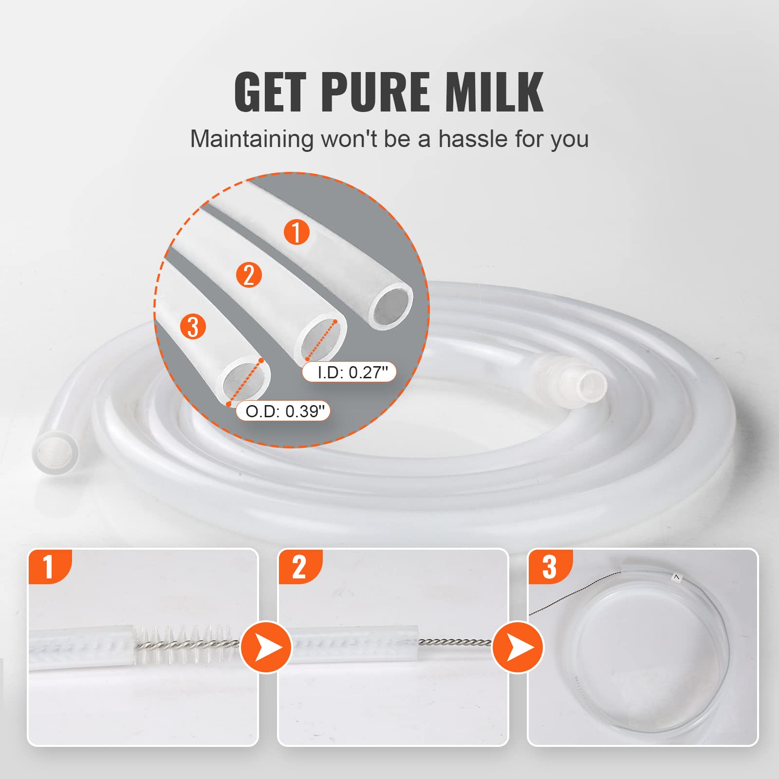VEVOR Electric Goat Milking Machine - 6L 304 Stainless Steel Bucket with Automatic Pulsation Vacuum System | Portable Milker with Food-Grade Silicone Cups & Tubes | Adjustable Suction for Cows, Sheep & Goats | Perfect for Small Farms & Homestead Dairy Production
