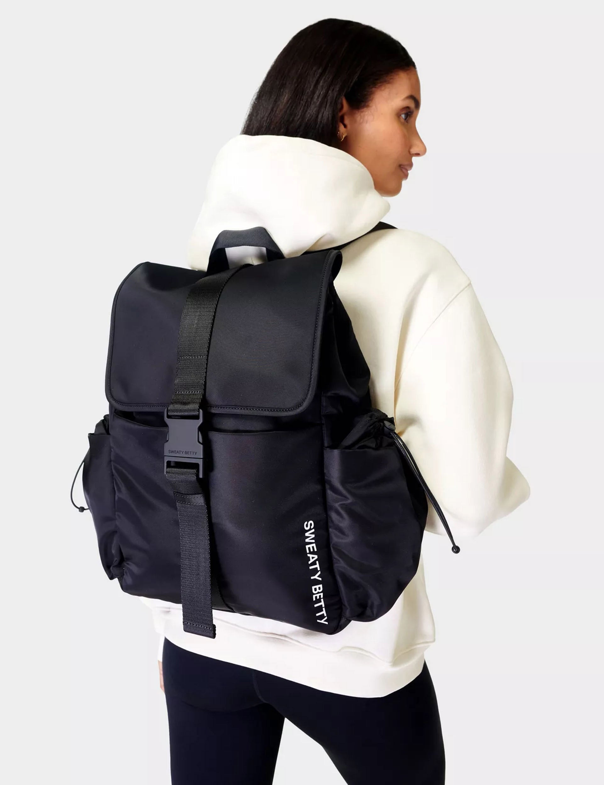 Essentials Motion Backpack - Waterproof Travel Backpack for Men & Women, Durable Black Laptop Backpack with USB Charging Port - Perfect for Commuting, Hiking, and Business Travel