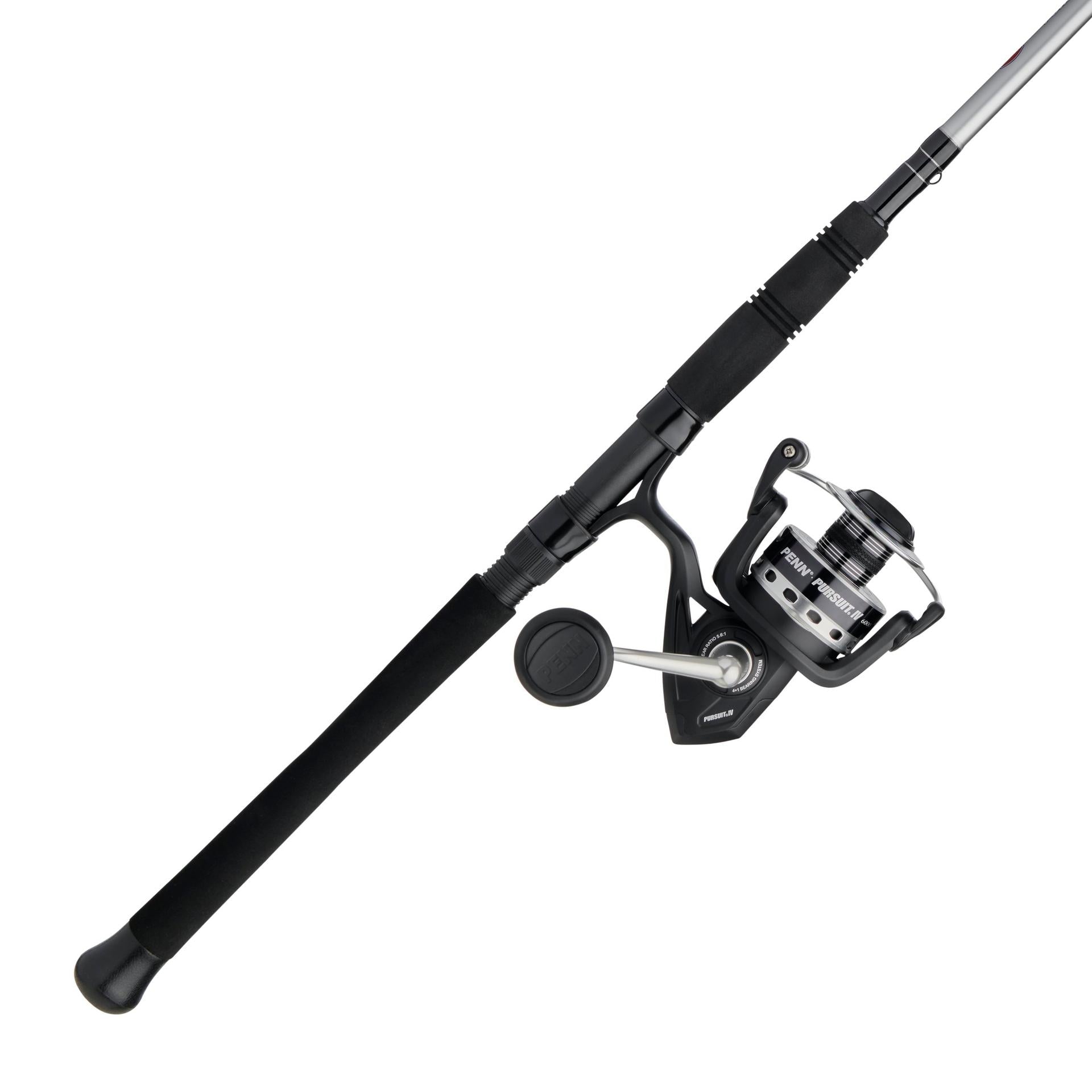 Pursuit® IV Spinning Travel Rod and Reel Combo - Lightweight Fishing Gear for Travel, Backpacking & Saltwater Fishing | Perfect for Camping, Beach & Boat Adventures