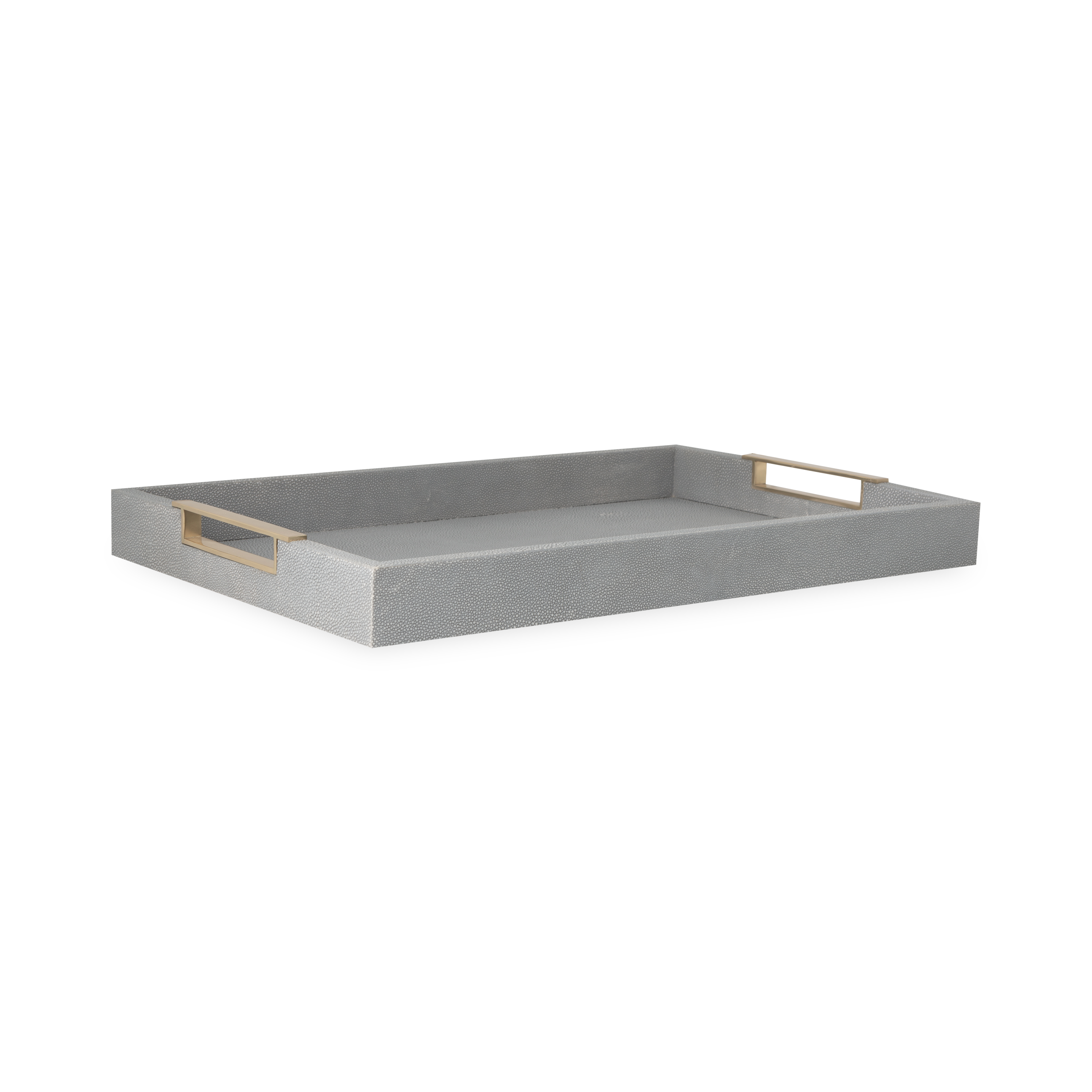 Elegant Faux Shagreen Tray - Stylish Decorative Serving Tray for Home Decor, Dining, and Gift Giving - Perfect for Coffee Tables, Vanity Organizers, and Party Serving