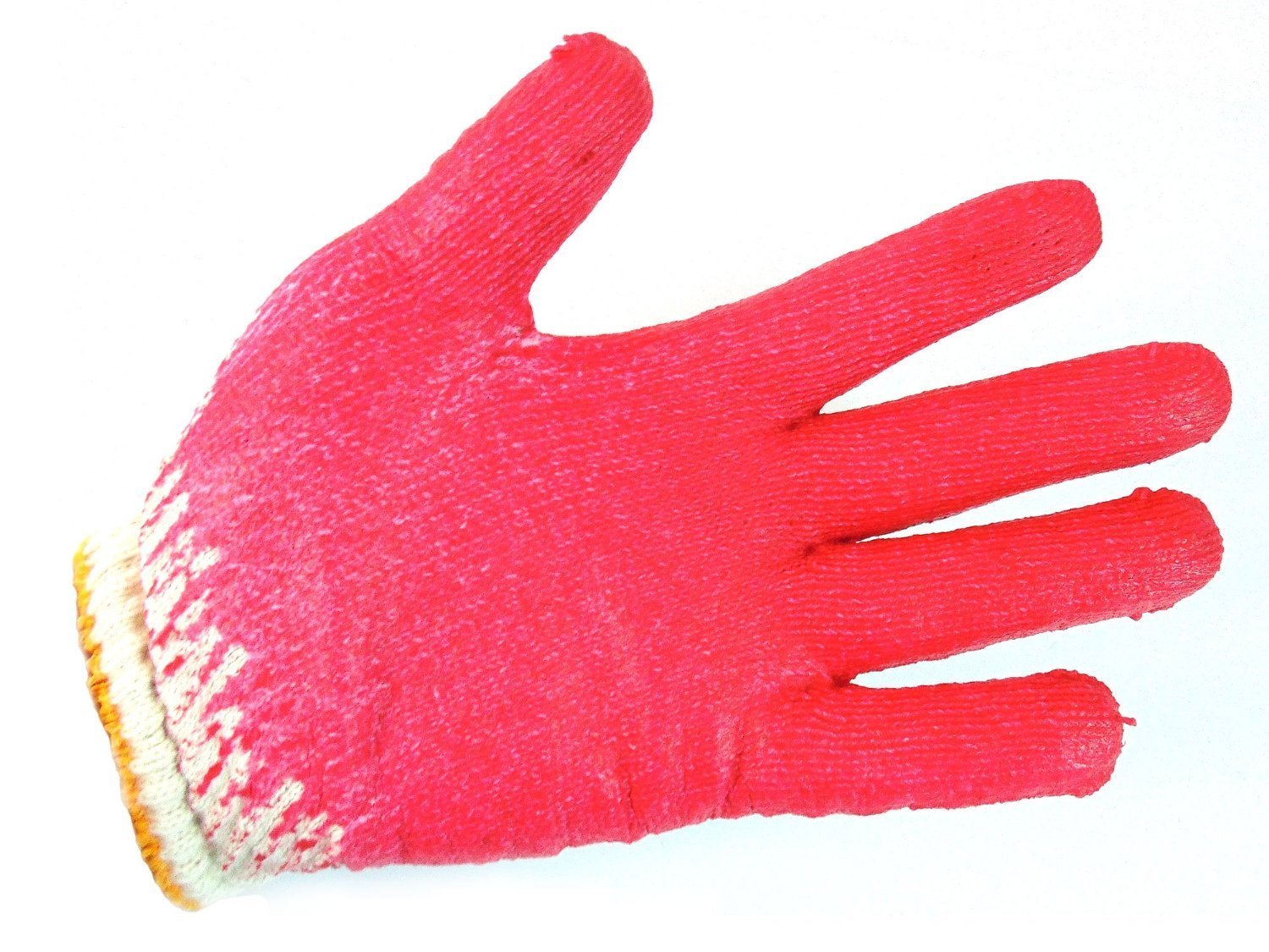 240 Pairs Red String Knit Latex Dipped Gloves - Breathable & Durable Work Gloves for Gardening, Cleaning & Food Handling (Made in Korea)
