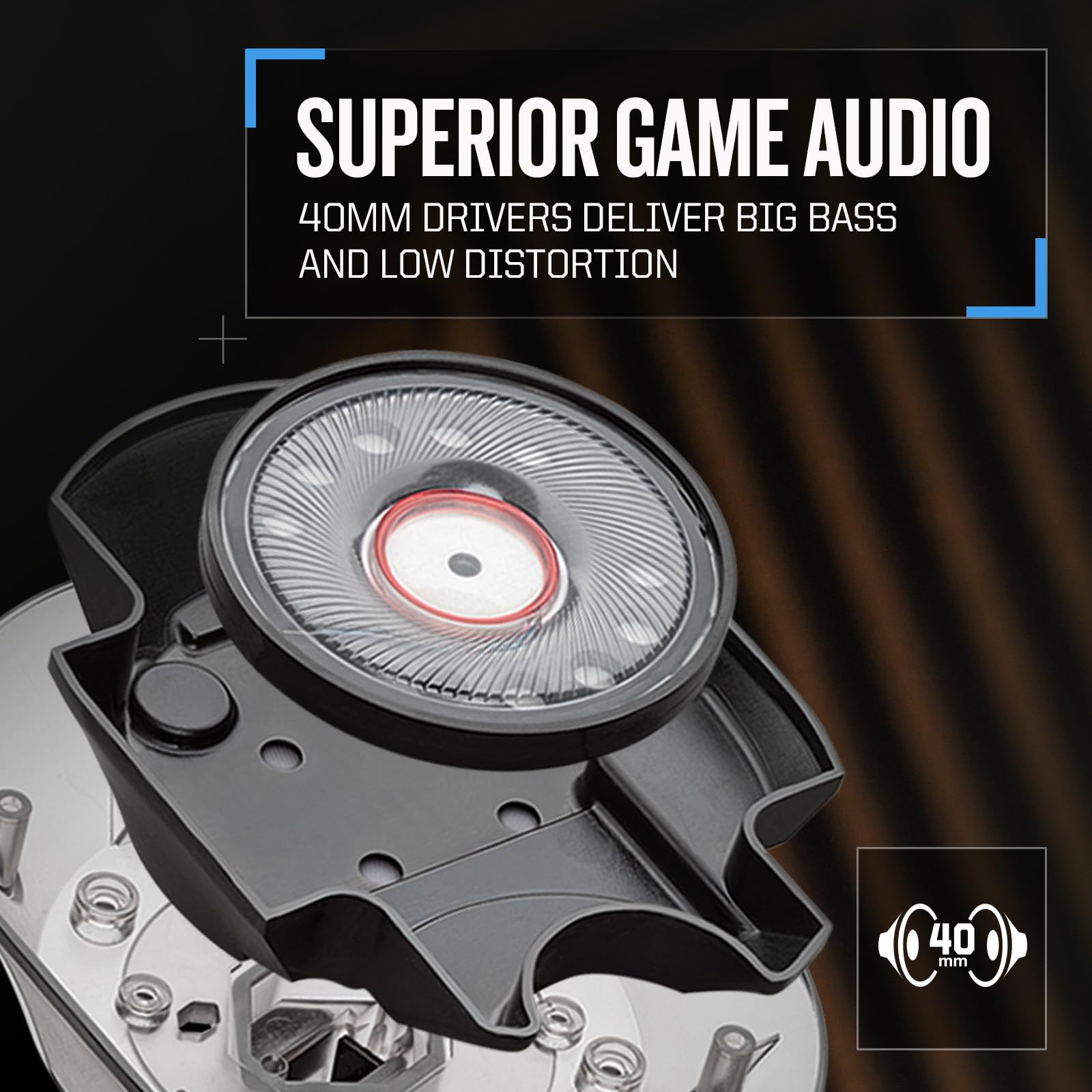Plantronics RIG 400HX Stereo Gaming Headset - Lightweight Over-Ear Headphones with Mic for PC, PS4, Xbox & Mobile Gaming - Perfect for Esports & Long Gaming Sessions