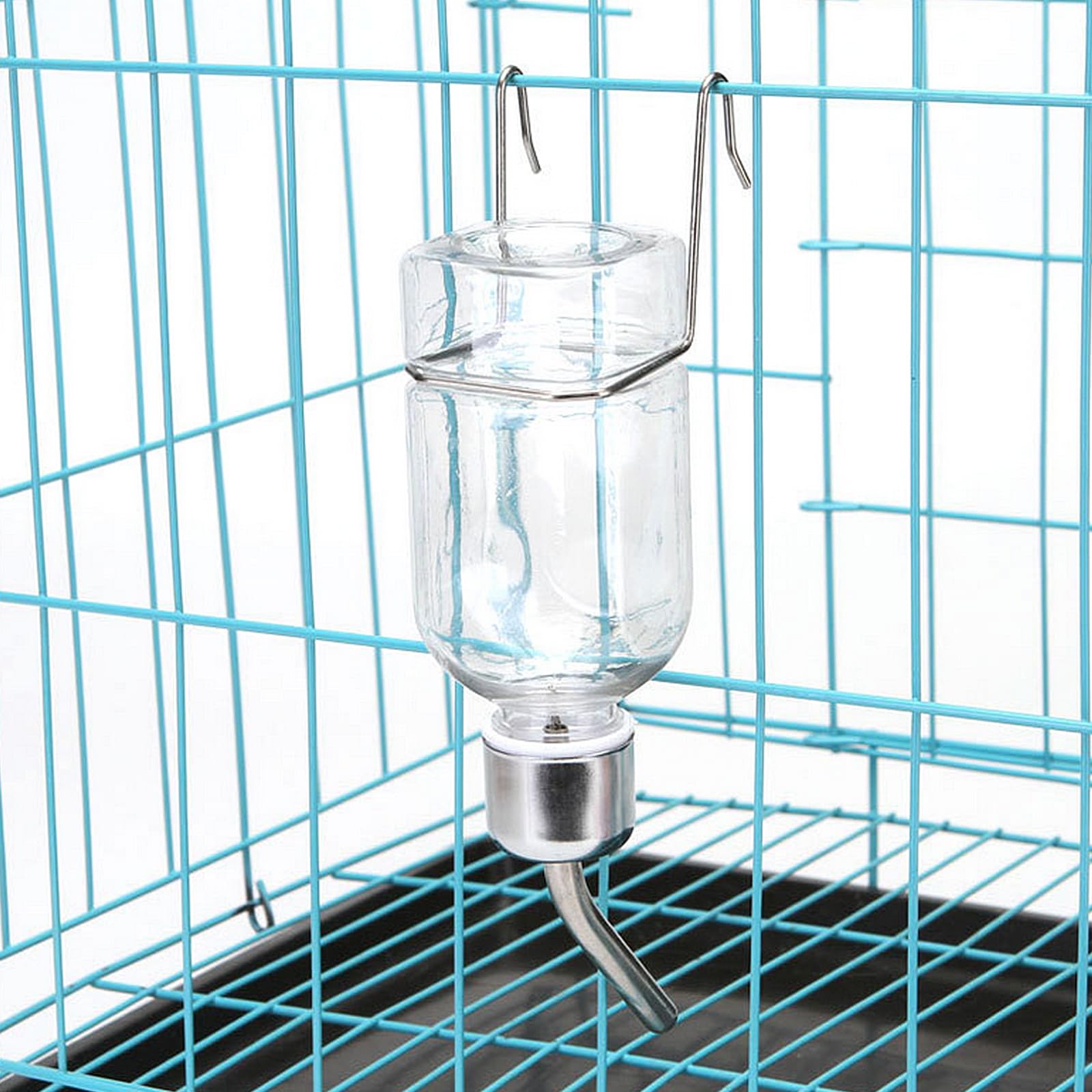 Mipcase 6 Pack No Drip Hanging Water Bottle for Hamsters, Guinea Pigs, Rabbits & Small Animals - Leak Proof Pet Water Dispenser for Cages & Habitats