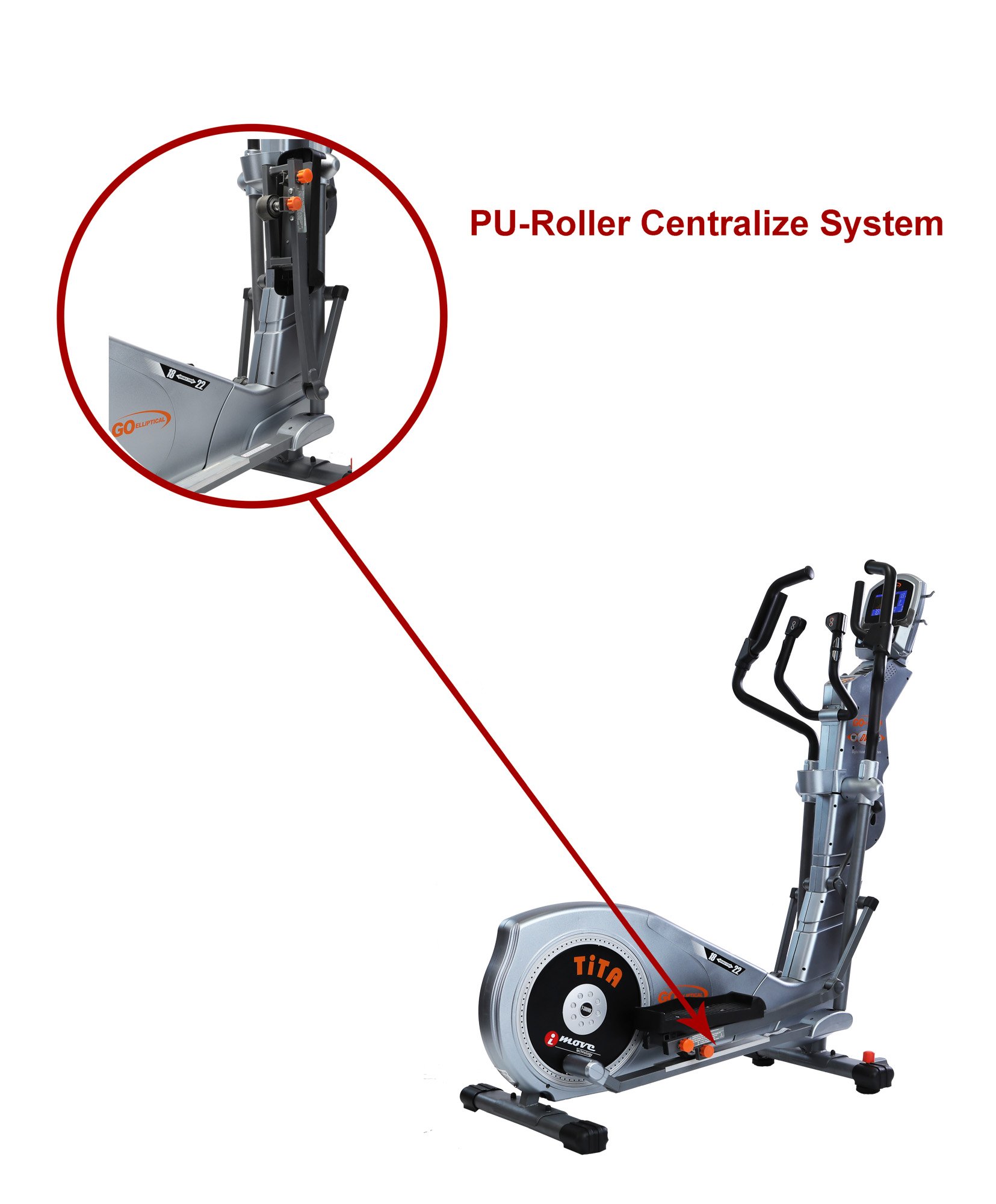 Go Elliptical Cross Trainer Machine - Low Impact Cardio Exercise Equipment for Home Gym, Weight Loss & Full Body Workout | Perfect for Small Spaces, Apartment Fitness & Senior-Friendly Training